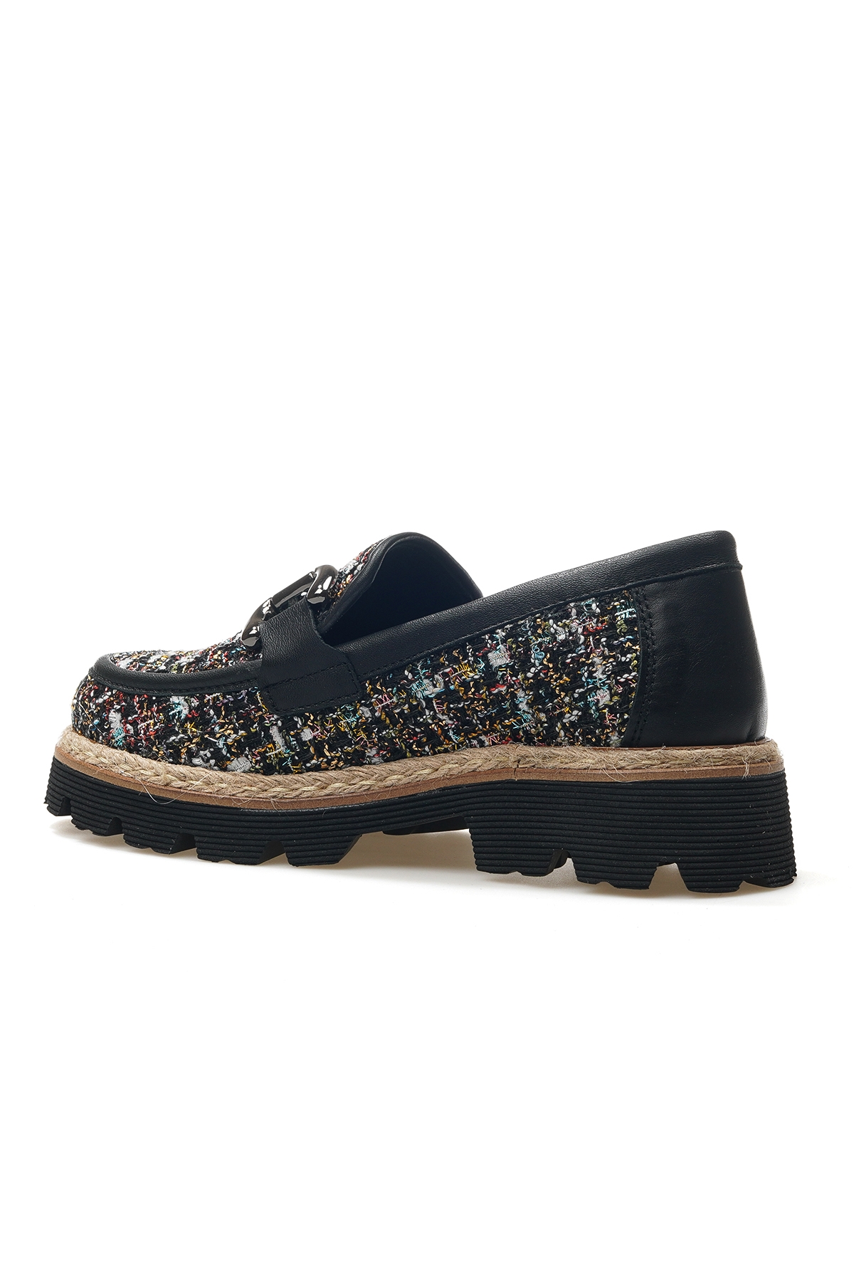 Kadın Toka Detaylı Casual Ayakkabı 25y D25ya-3770 Z Siyah - Görsel 4