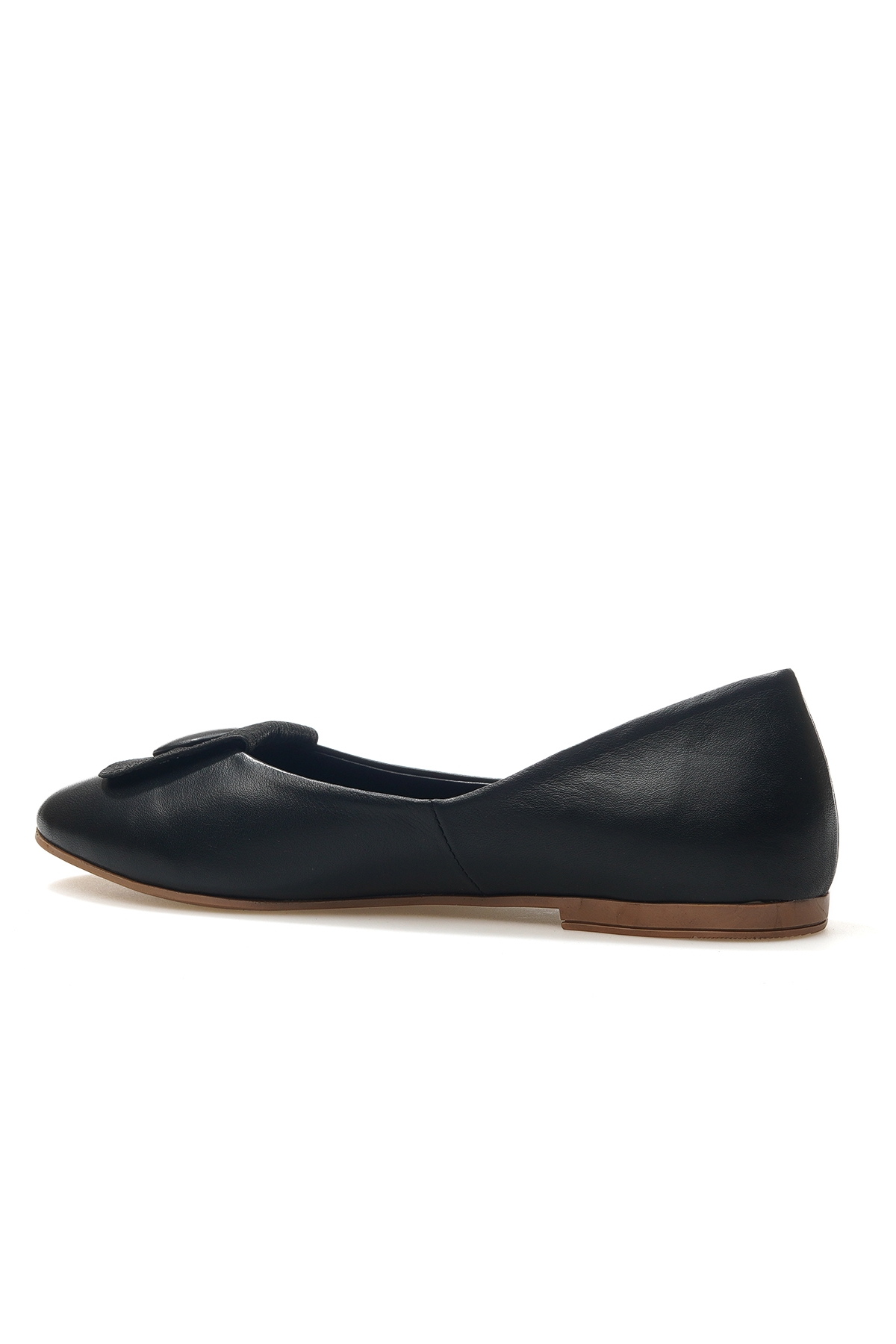 Kadın Hakiki Deri Toka Detaylı Günlük Babet 25y D25ya-7225 Z Siyah - Görsel 4