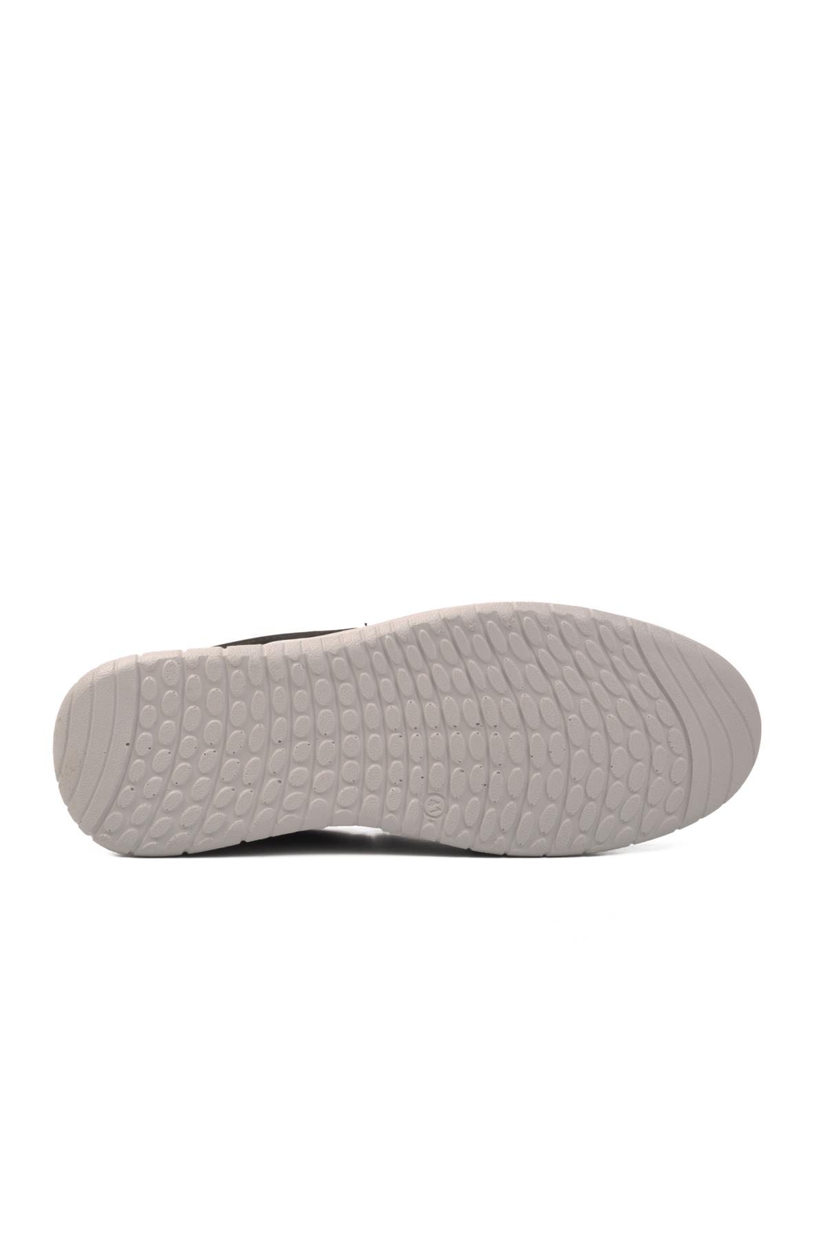 804 Siyah Nubuk Hakiki Deri Erkek Günlük Ayakkabı - Görsel 8