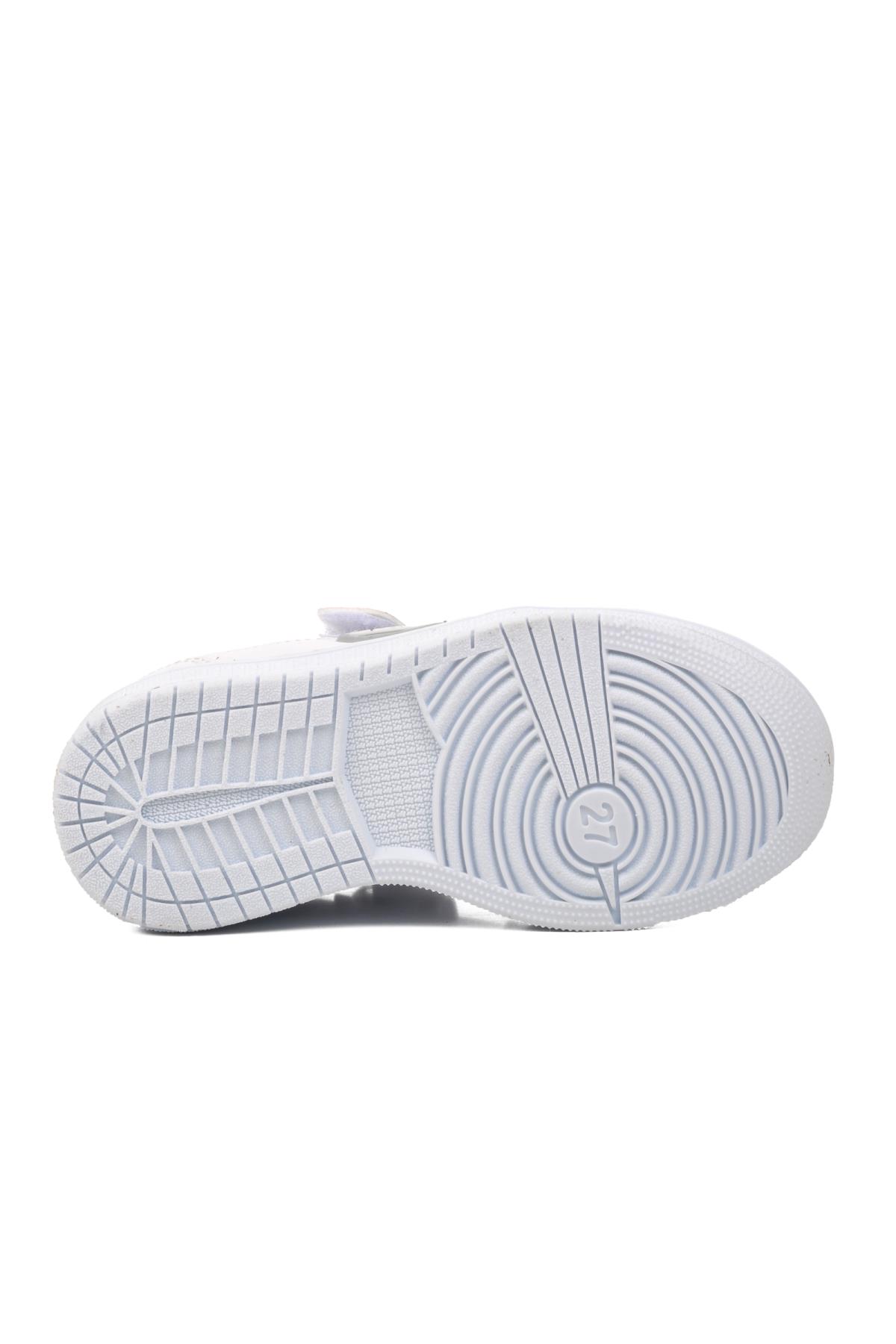 Sloga-P Beyaz-Beyaz Çocuk Spor Ayakkabı - Görsel 8