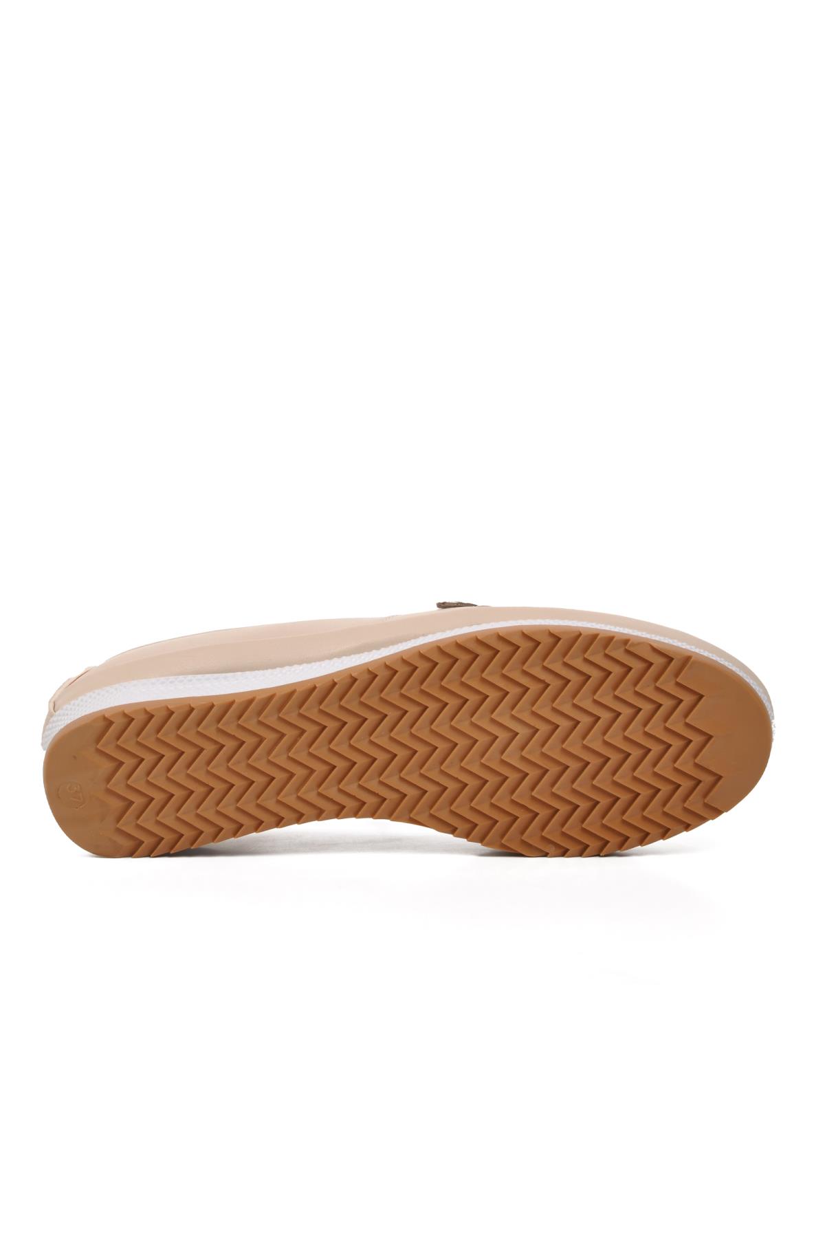 063 Bej Kadın Günlük Ayakkabı - Görsel 6