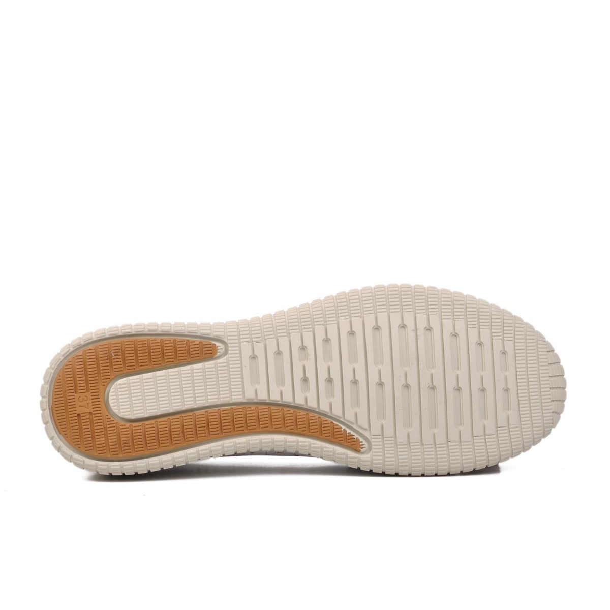 2216111Y Beyaz-Pudra Hakiki Deri Kadın Günlük Ayakkabı - Görsel 3