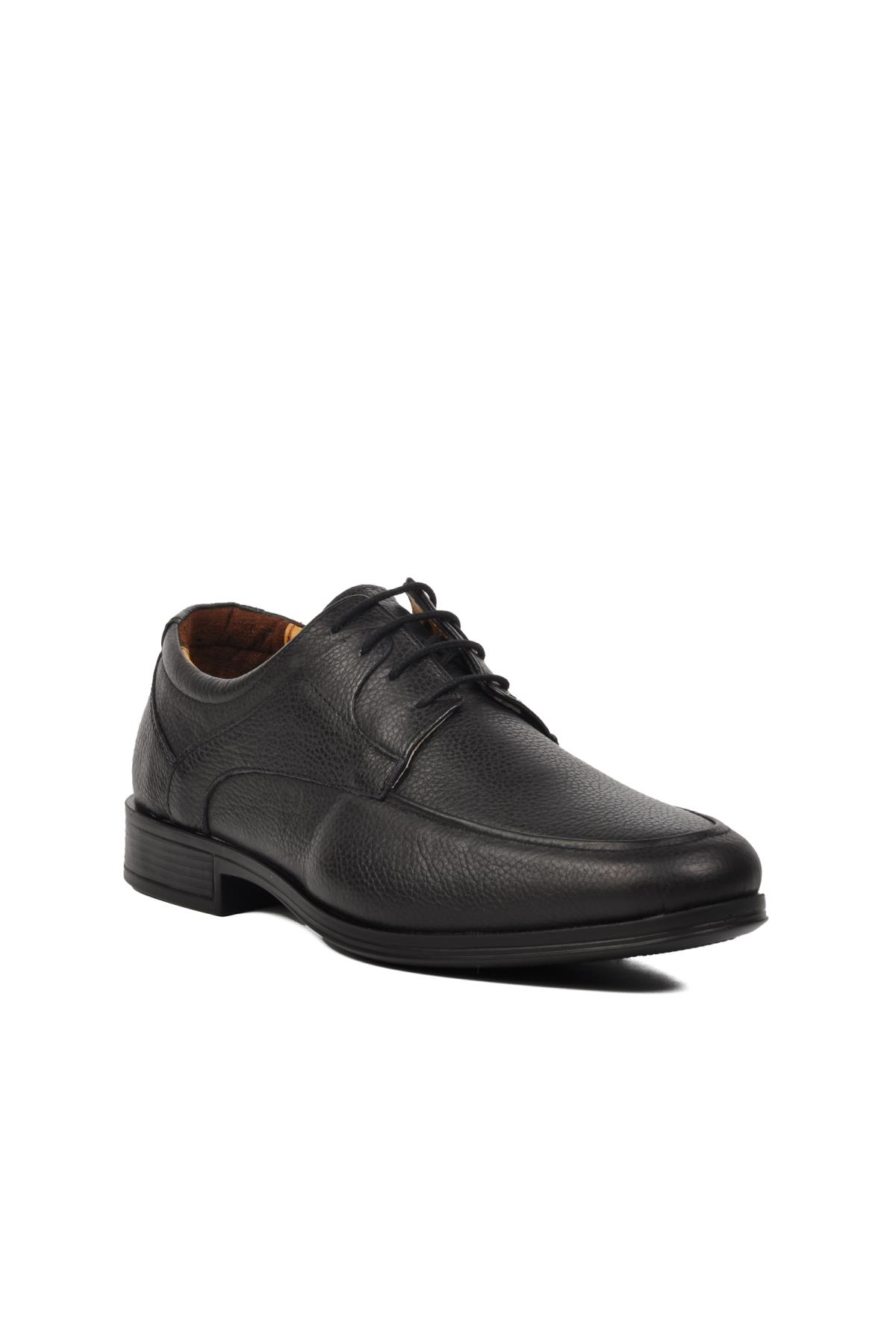 301 Siyah Hakiki Deri Bağcıklı Erkek Günlük Ayakkabı - Görsel 4