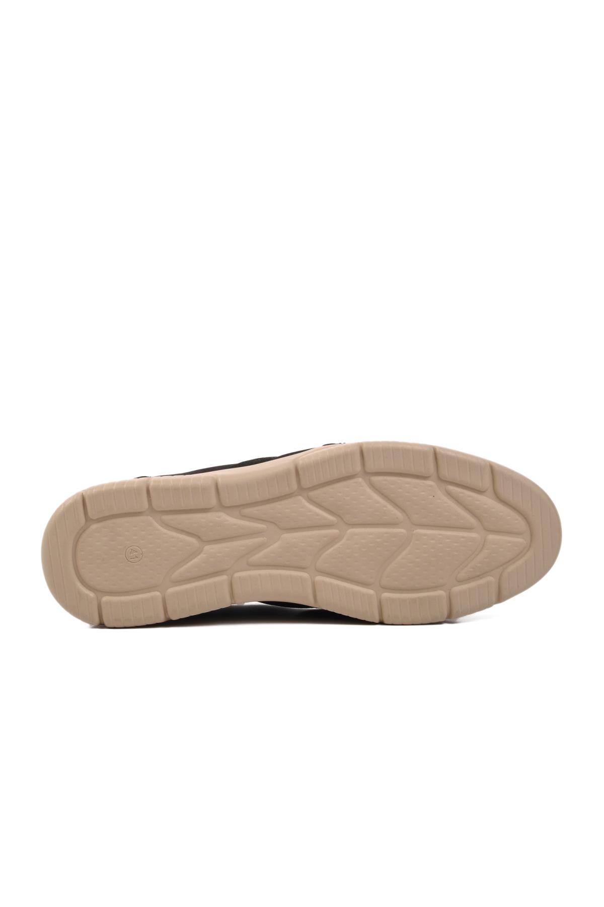 D2301 Siyah Nubuk Hakiki Deri Erkek Günlük Ayakkabı - Görsel 8