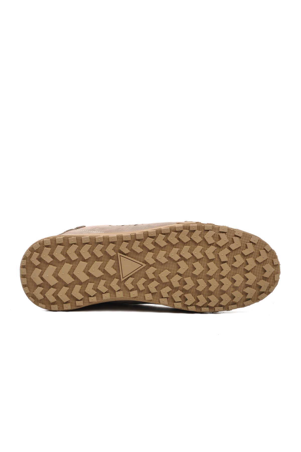 152-15347 Koyu Bej Hakiki Deri Erkek Günlük Ayakkabı - Görsel 6