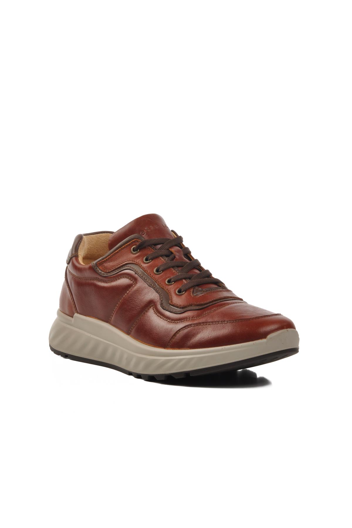 28801 Taba Hakiki Deri Erkek Casual Ayakkabı - Görsel 2