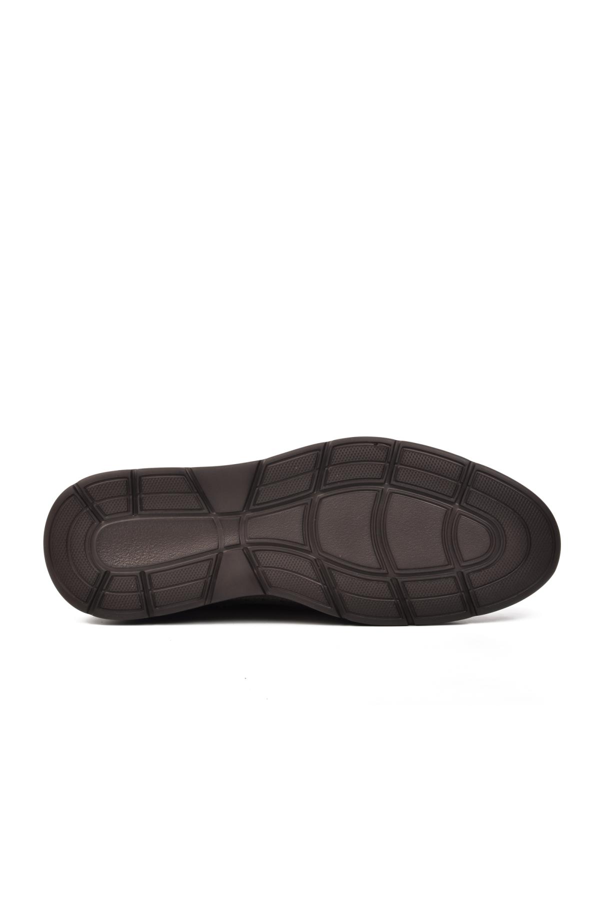 Premium 33281 Vizon Nubuk Hakiki Deri Erkek Casual Ayakkabı - Görsel 6