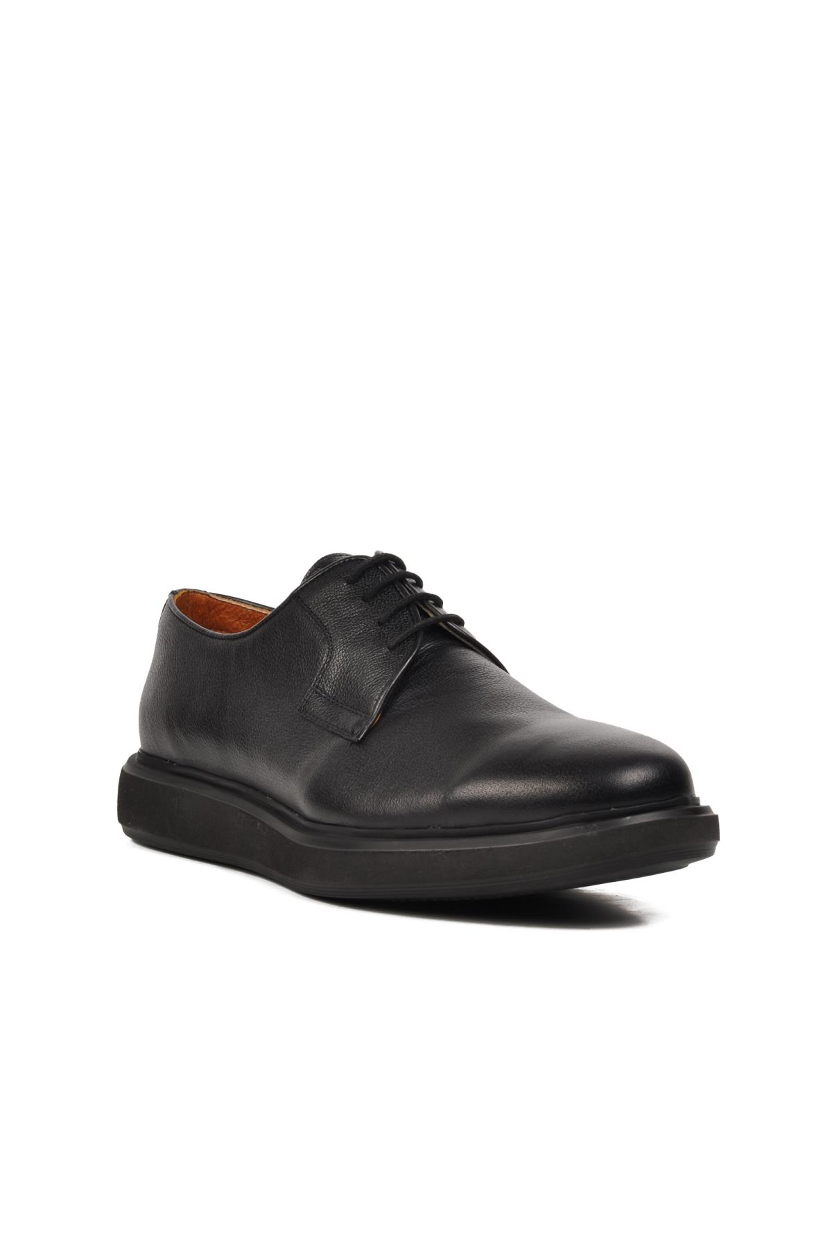 Premium 33275 Siyah Hakiki Deri Erkek Casual Ayakkabı - Görsel 2