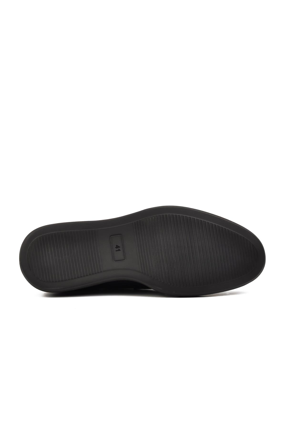 Premium 33275 Siyah Hakiki Deri Erkek Casual Ayakkabı - Görsel 6