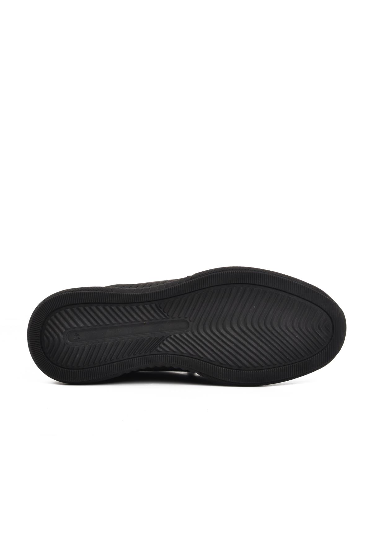 110 Siyah Nubuk Hakiki Deri Erkek Günlük Ayakkabı - Görsel 6