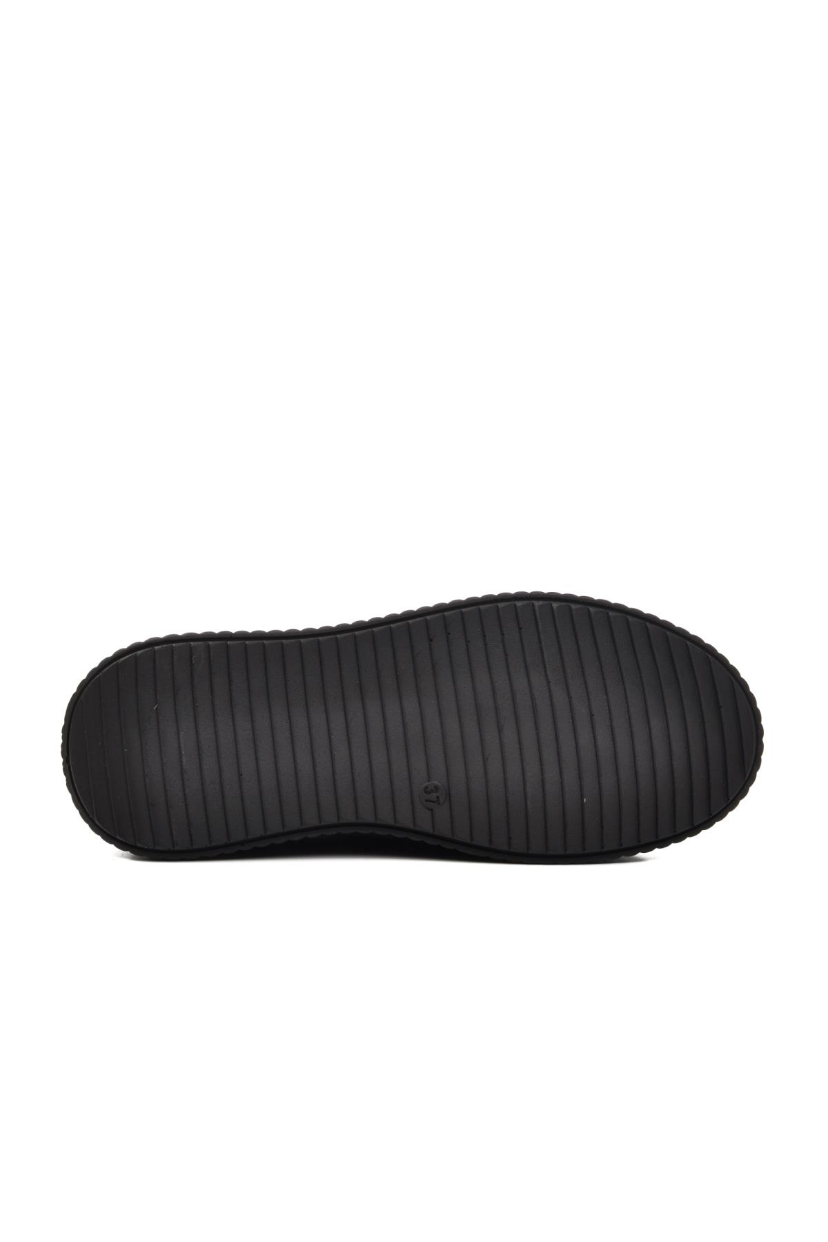 389120 Siyah Cilt Kadın Günlük Ayakkabı - Görsel 6