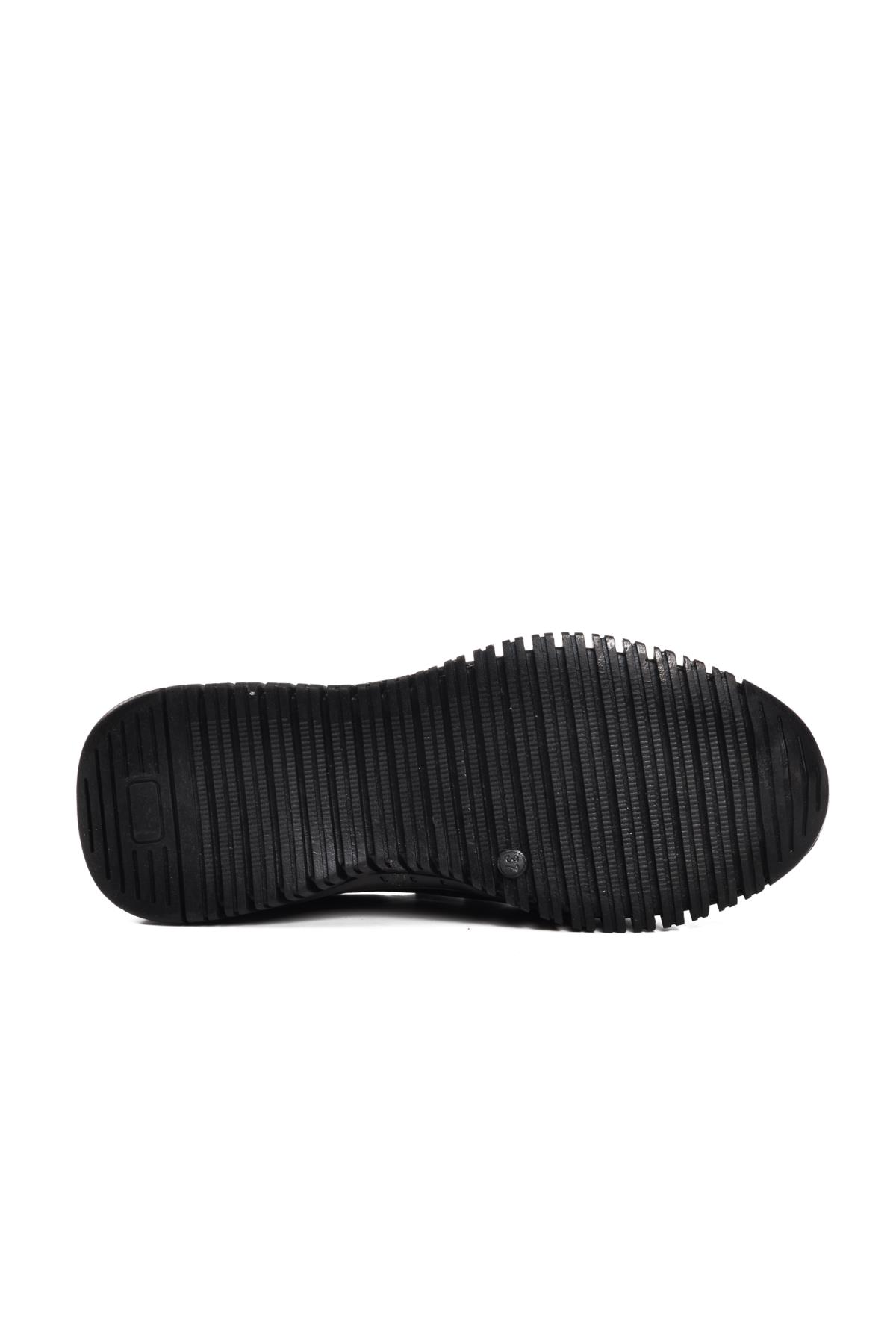 Z006 Siyah Hakiki Deri Kadın Günlük Ayakkabı - Görsel 6