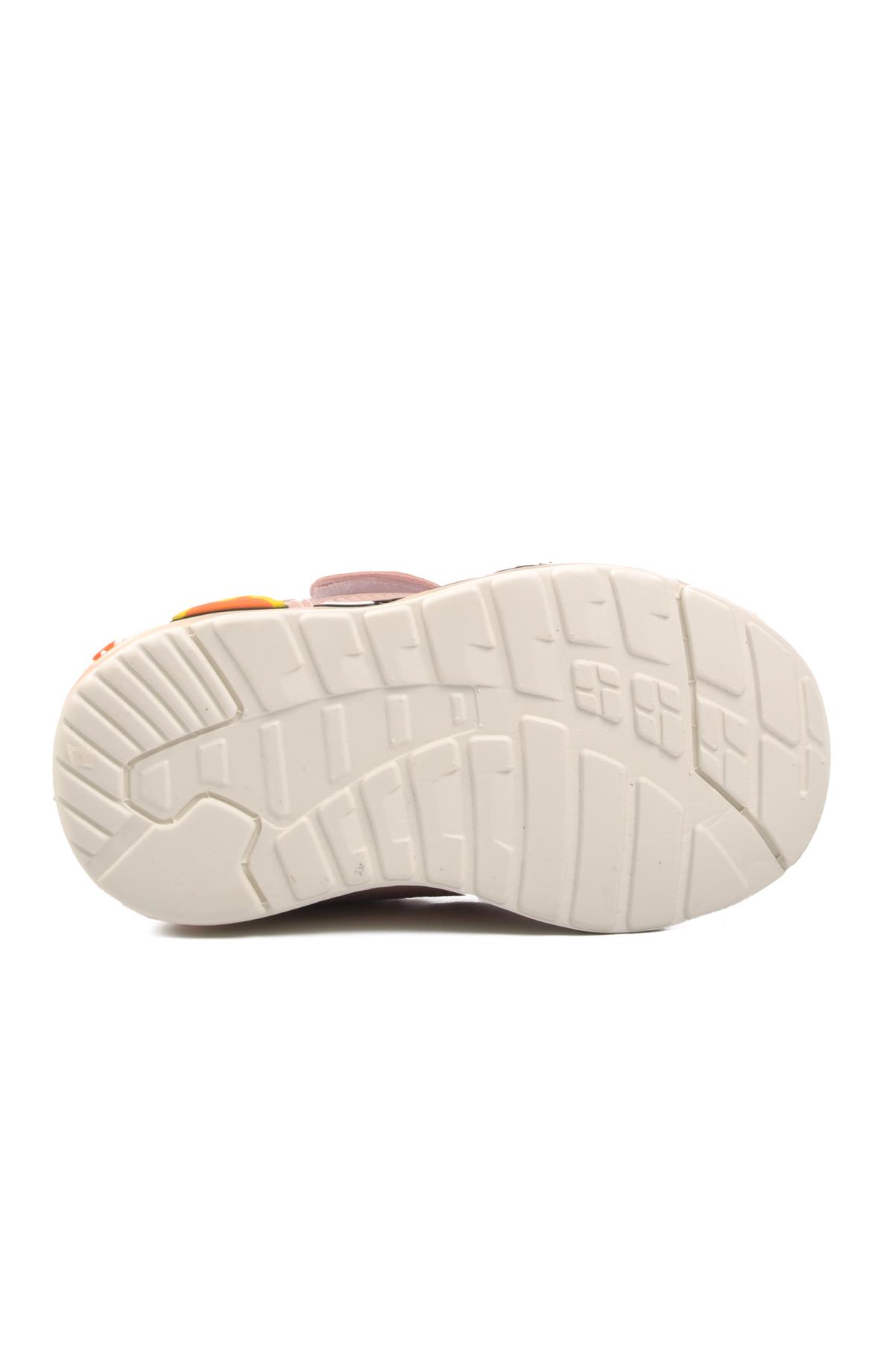 1739-B Pudra Unisex Cırtlı Çocuk Sneaker - Görsel 6