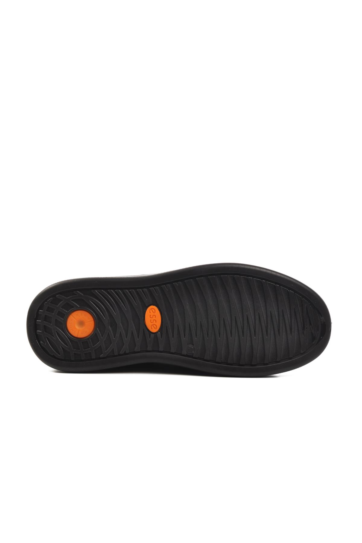 6439 Siyah Ortopedik Deri Erkek Günlük Ayakkabı - Görsel 6