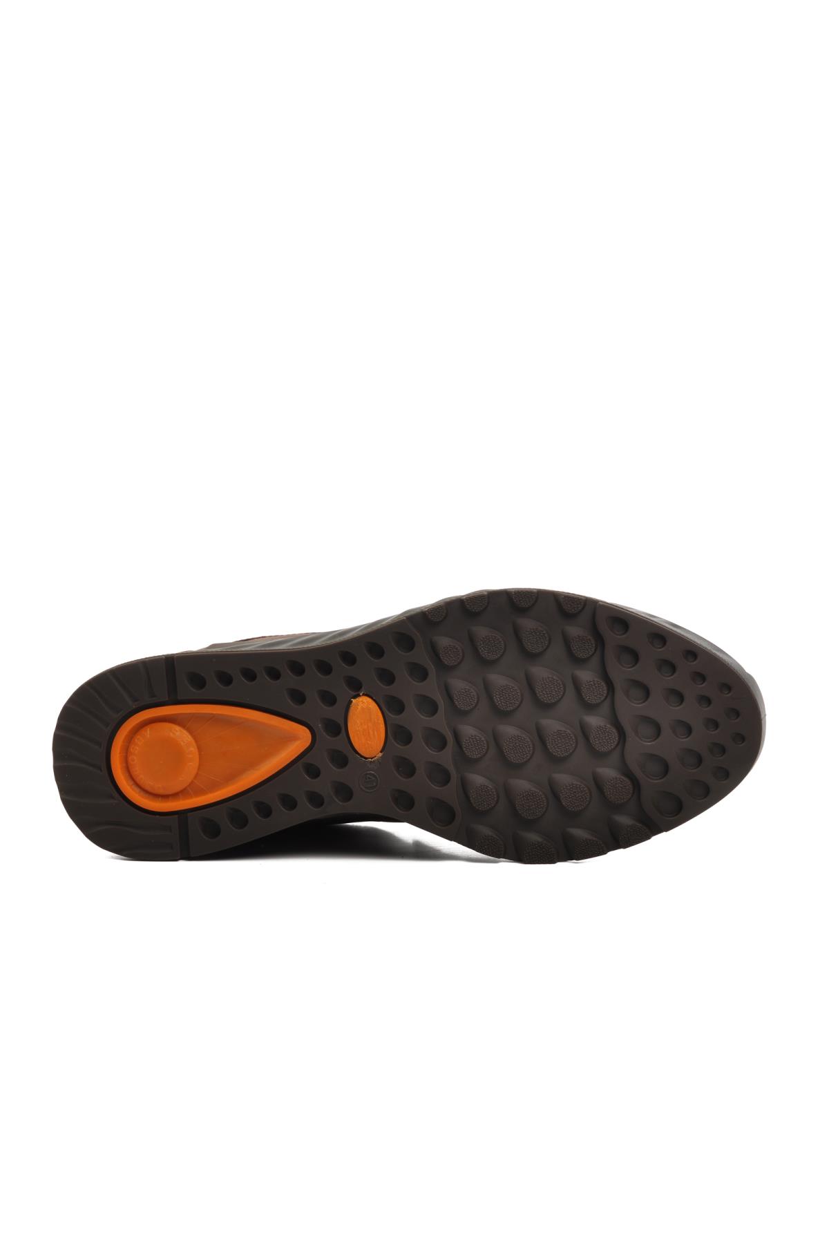 Kahve Hakiki Deri Ortopedik Erkek Günlük Ayakkabı 28840 - Görsel 6