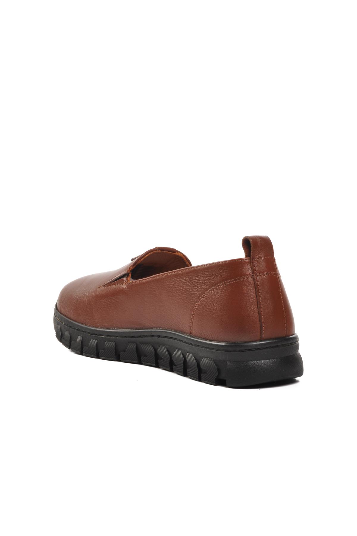 9059-25K Taba Hakiki Deri Kadın Günlük Ayakkabı - Görsel 5