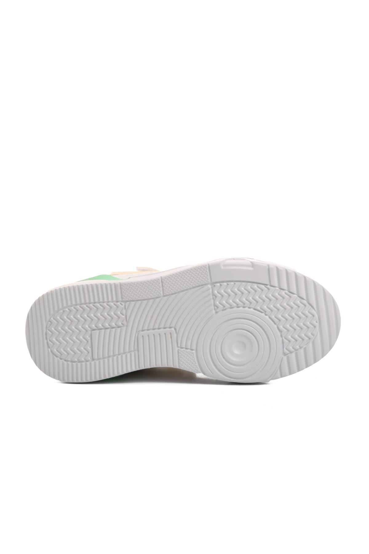 1726-F Krem-Pudra Çocuk Spor Ayakkabı - Görsel 6