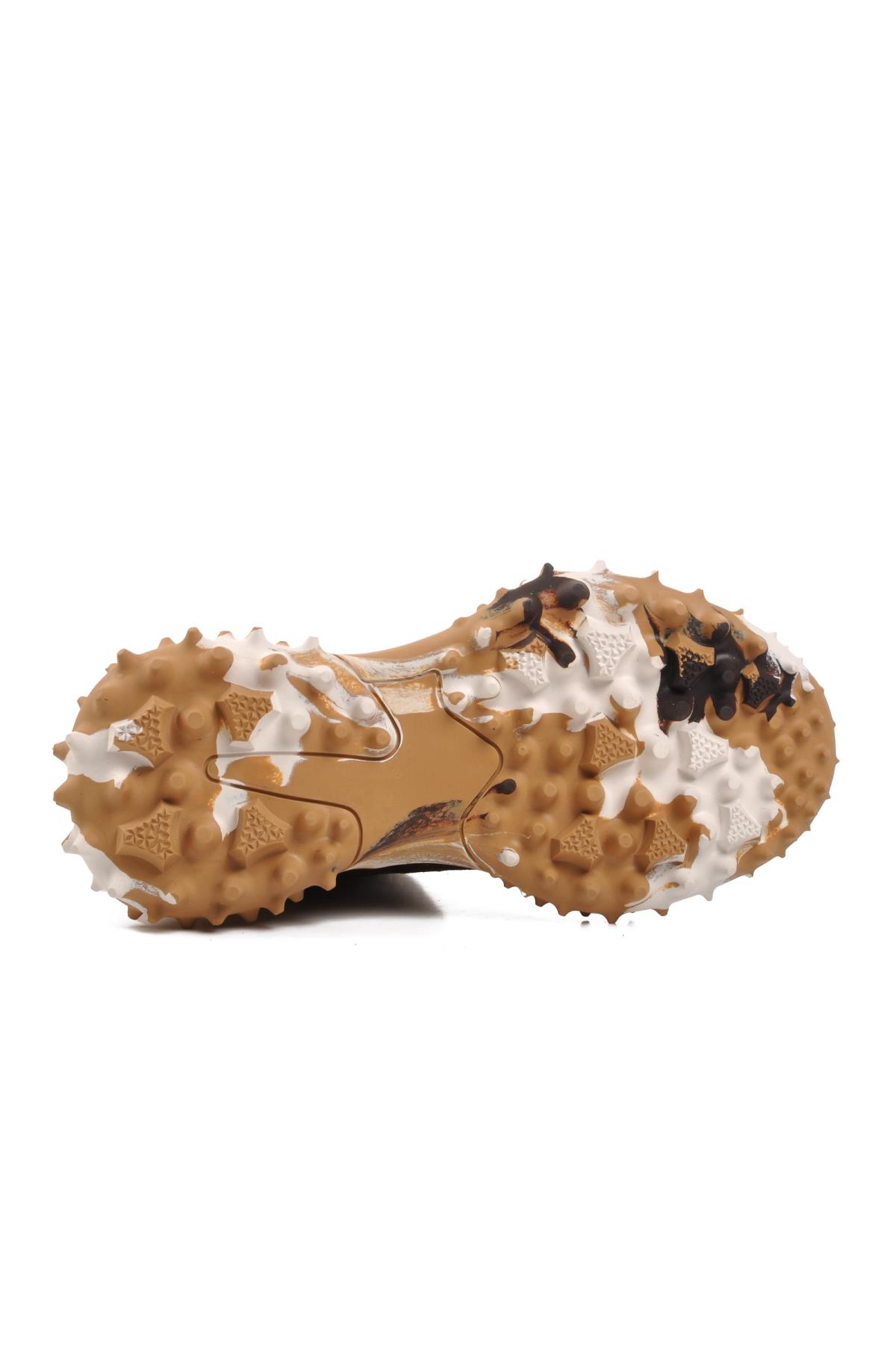 24K351 Taşlı İşlemeli Camel Kadın Bot - Görsel 6