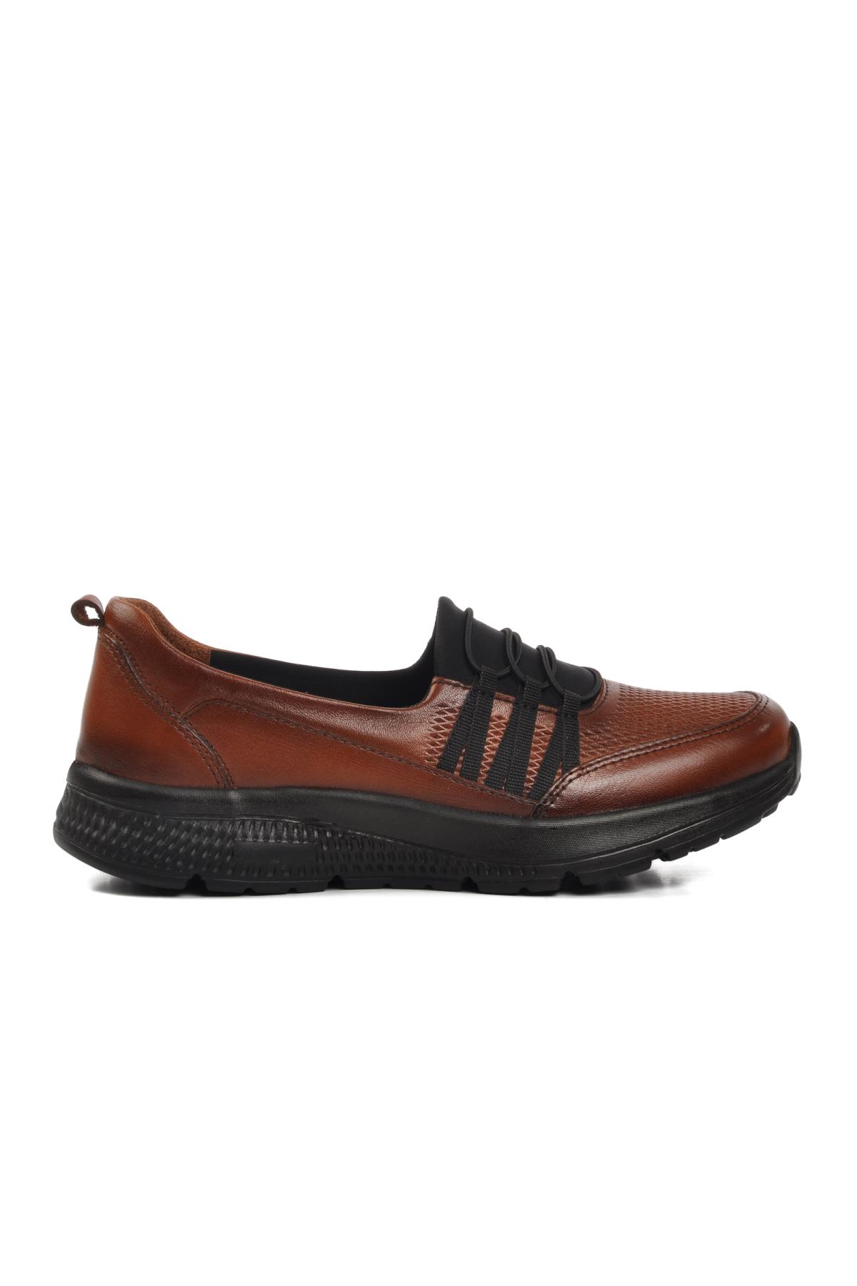 017-D Taba Hakiki Deri Kadın Günlük Ayakkabı - Görsel 3