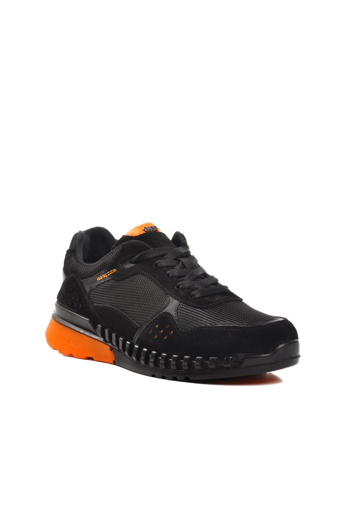 6220 Siyah Hakiki Deri Ortopedik Erkek Günlük Ayakkabı - Görsel 2