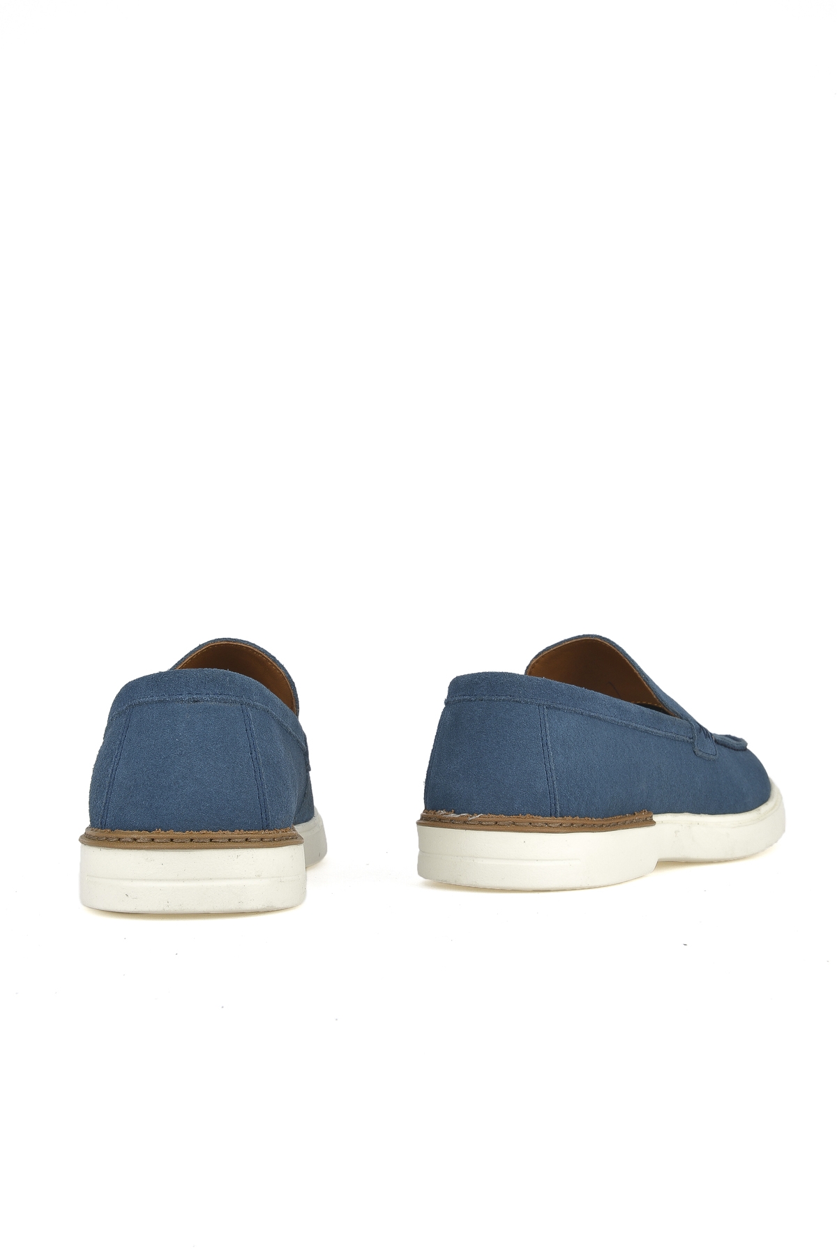 Erkek Hakiki Deri Ayakkabı 1511007ZB042 Mavi - Görsel 4