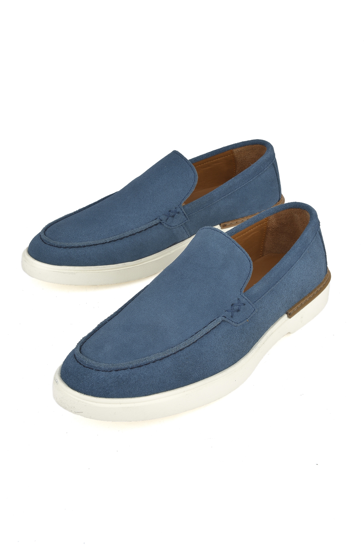 Erkek Hakiki Deri Ayakkabı 1511007ZB042 Mavi - Görsel 6