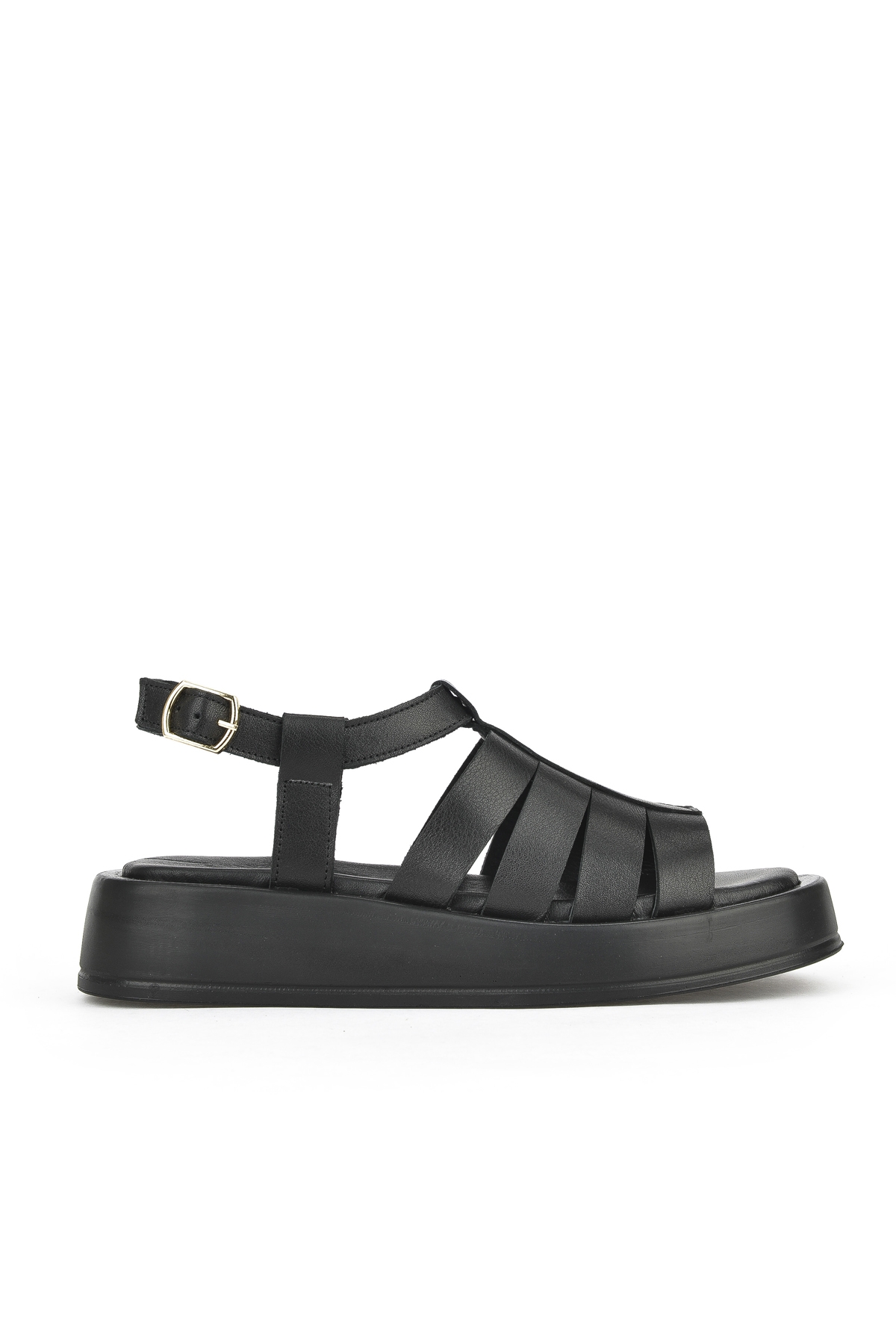 Hakiki Deri Kadın Sandalet 1511033Z23069 Siyah - Görsel 2