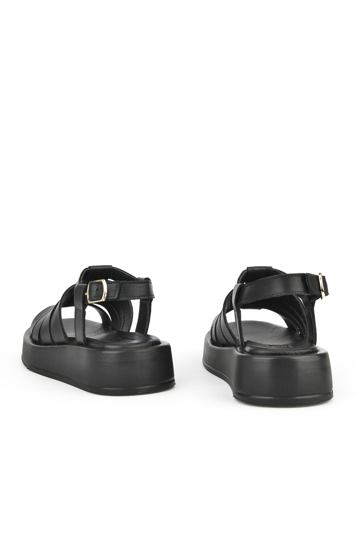 Hakiki Deri Kadın Sandalet 1511033Z23069 Siyah - Görsel 4