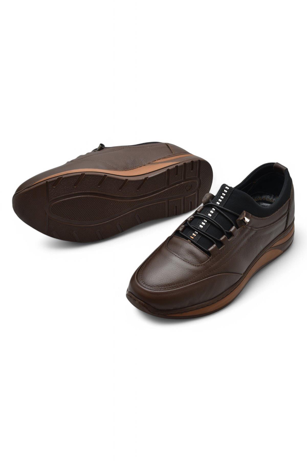 113 Tam Ortopedik Taban Hakiki Deri Erkek Casual Ayakkabı Özel Küçük Numara Erkek Ayakkabı - Görsel 5