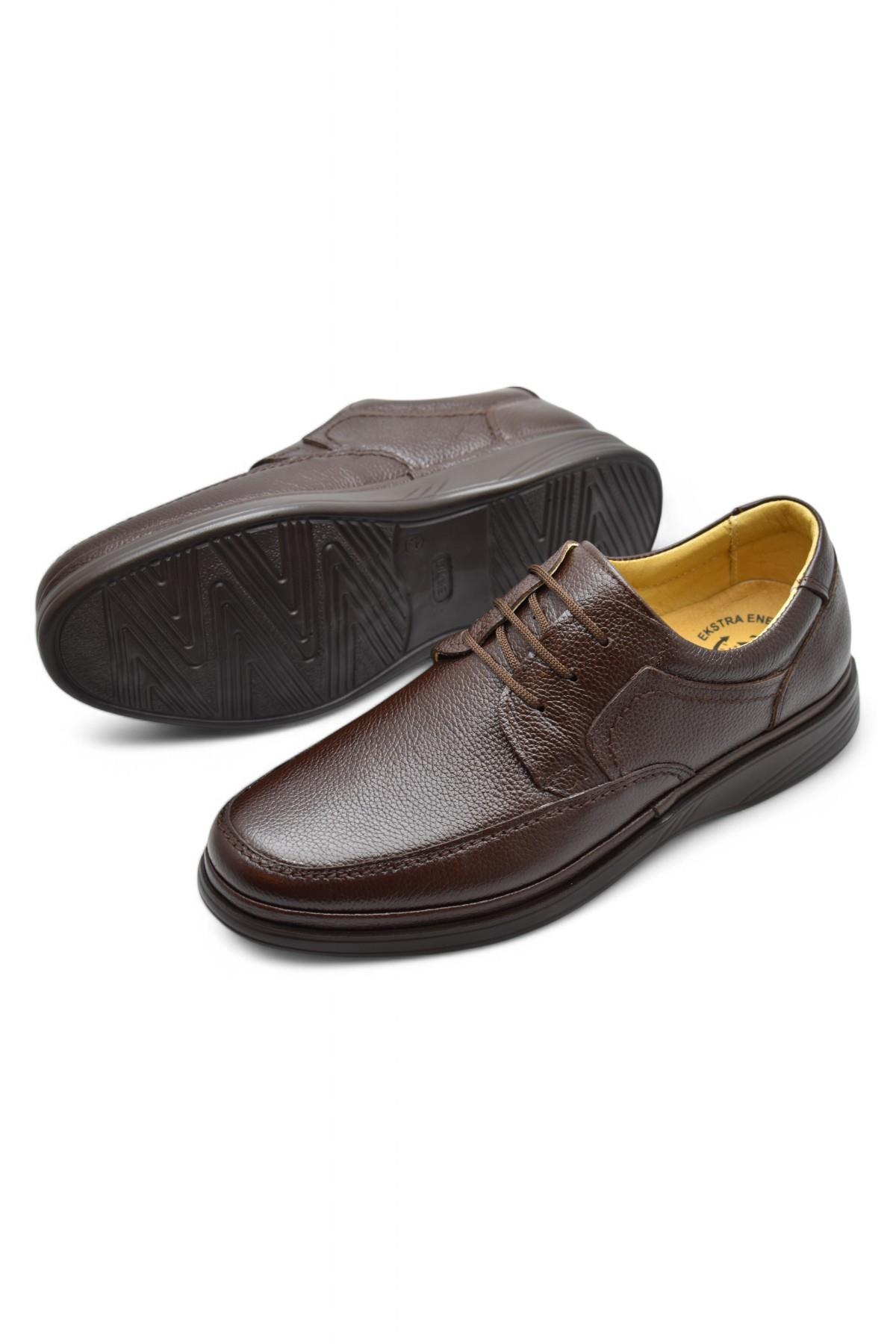 TAB8050 Ortopedik Taban Hakiki Deri Erkek Ayakkabı Mevsimlik Baba Ayakkabısı - Görsel 4
