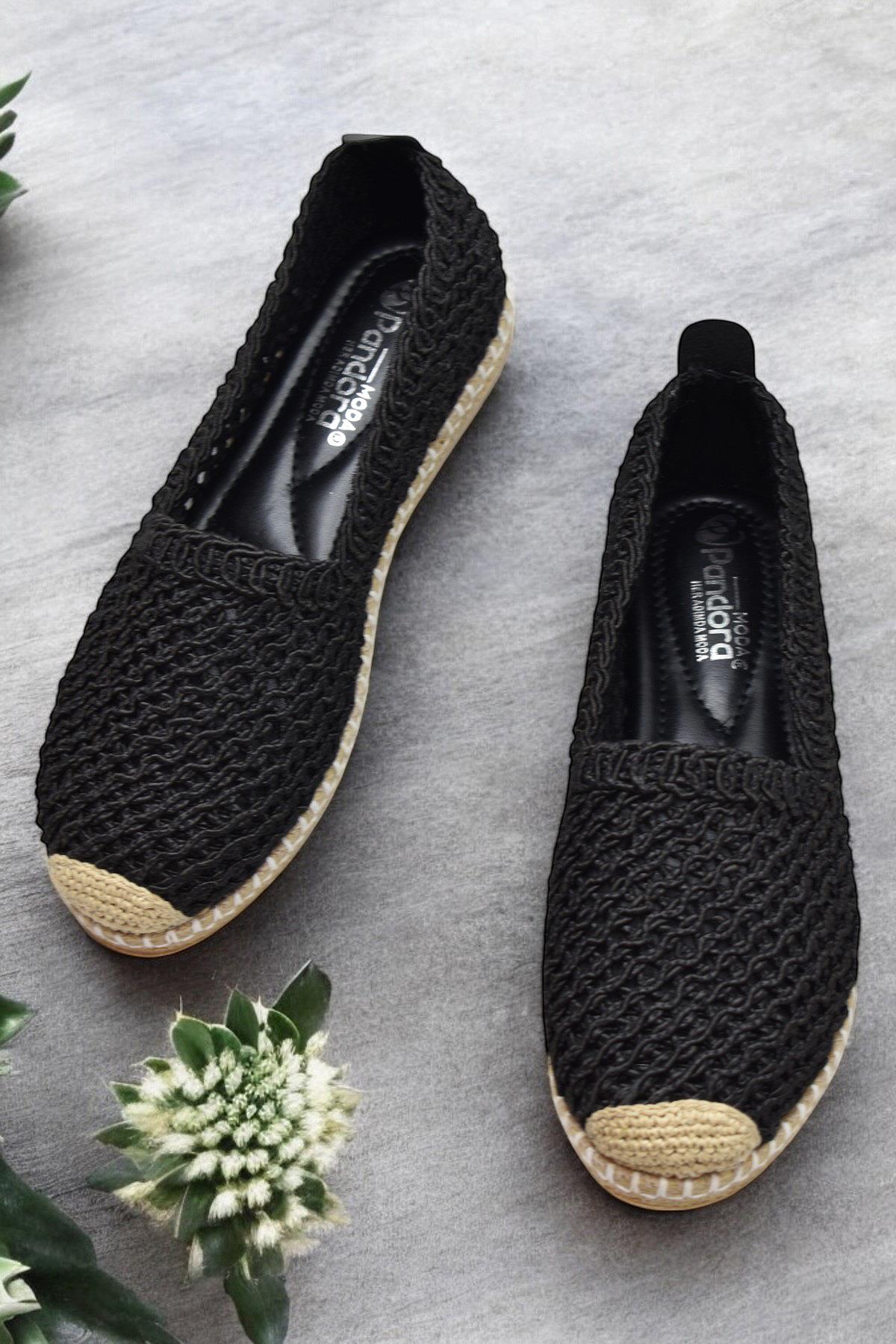 Y25.82.199 Rahat Taban Günlük Kadın Örgü Babet Ayakkabı Kadın Spor Babet - Görsel 4