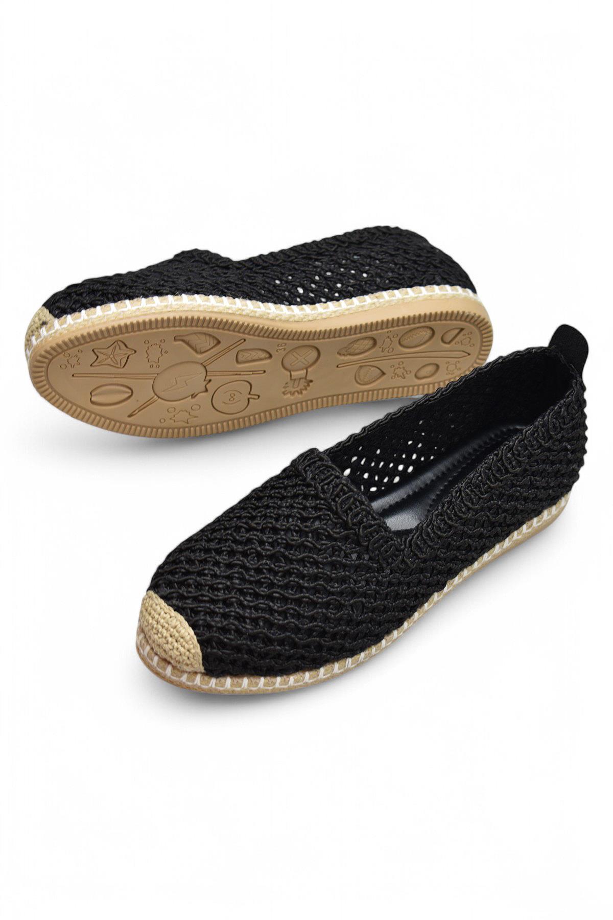 Y25.82.199 Rahat Taban Günlük Kadın Örgü Babet Ayakkabı Kadın Spor Babet - Görsel 5