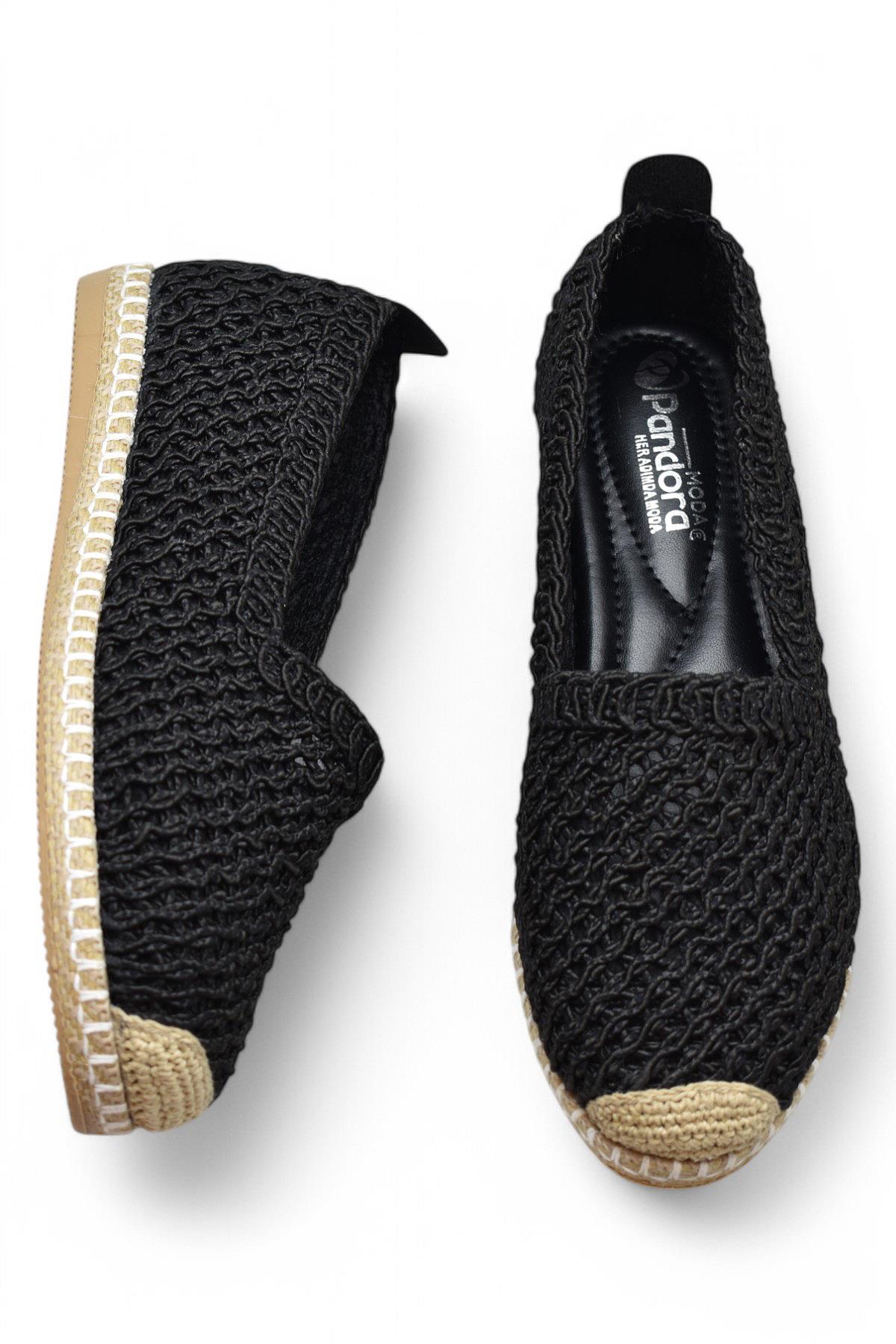 Y25.82.199 Rahat Taban Günlük Kadın Örgü Babet Ayakkabı Kadın Spor Babet - Görsel 6