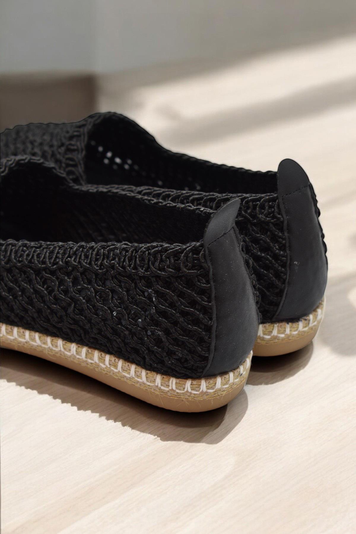 Y25.82.199 Rahat Taban Günlük Kadın Örgü Babet Ayakkabı Kadın Spor Babet - Görsel 7