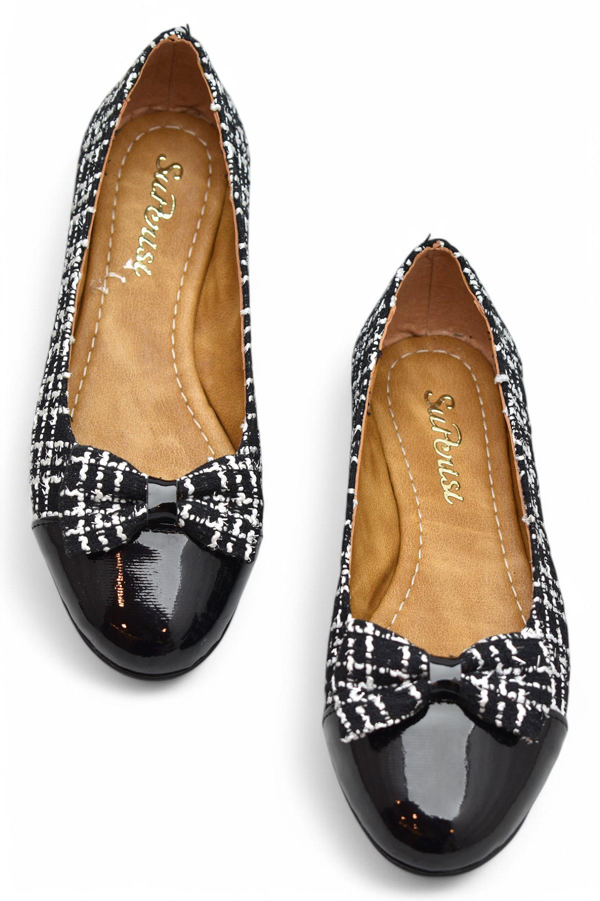 0893 Rahat Taban Günlük Kadın Babet Ayakkabı Nişan Düğün Abiye Kadın Klasik Ayakkabı - Görsel 3