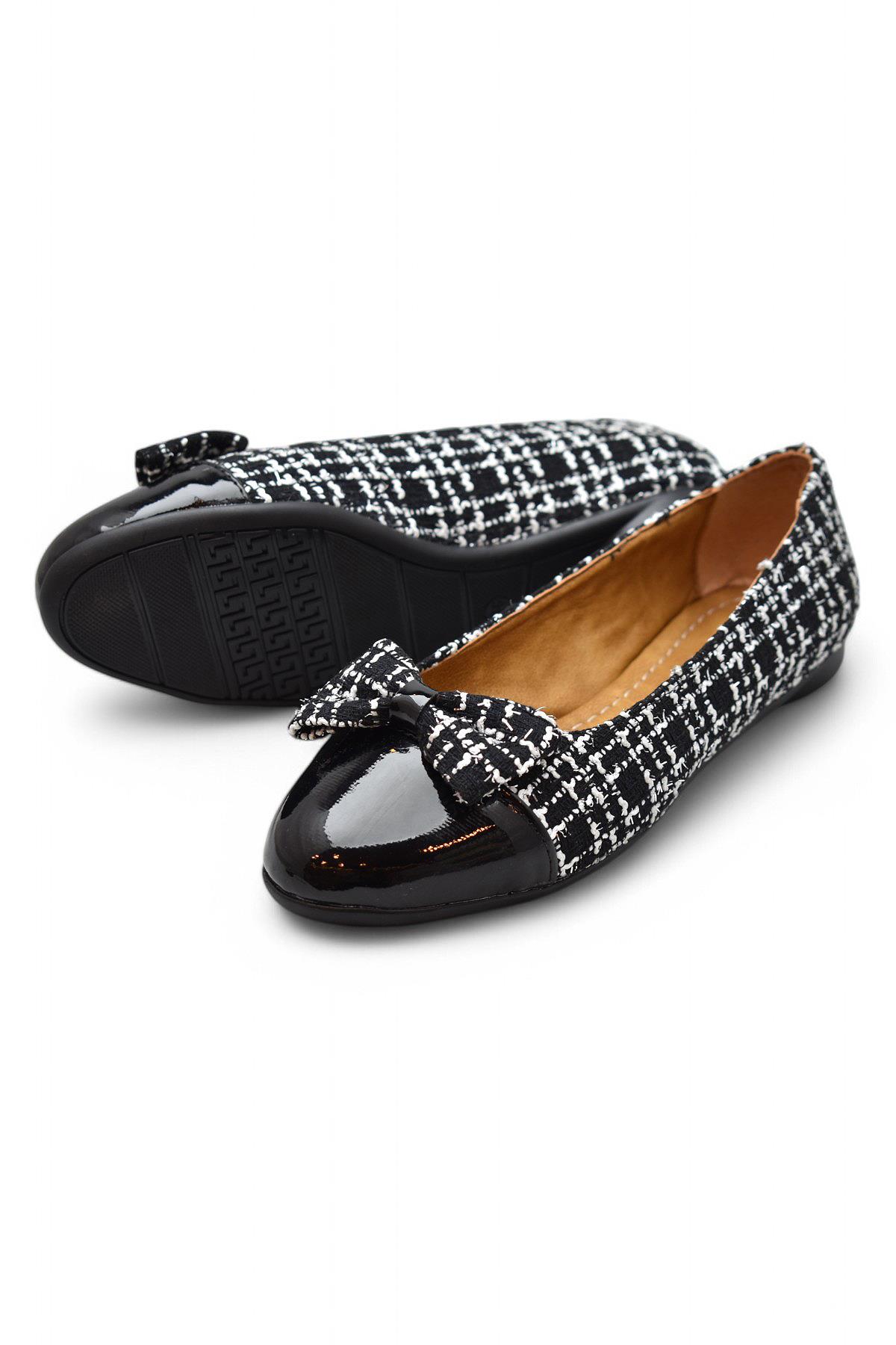 0893 Rahat Taban Günlük Kadın Babet Ayakkabı Nişan Düğün Abiye Kadın Klasik Ayakkabı - Görsel 4