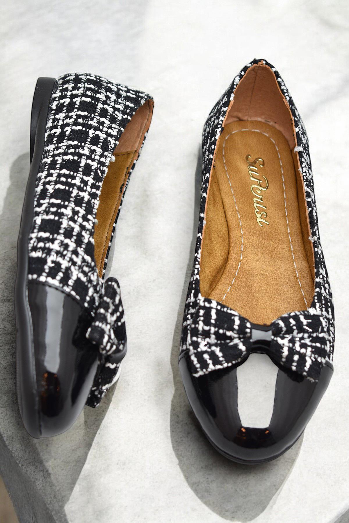 0893 Rahat Taban Günlük Kadın Babet Ayakkabı Nişan Düğün Abiye Kadın Klasik Ayakkabı - Görsel 5