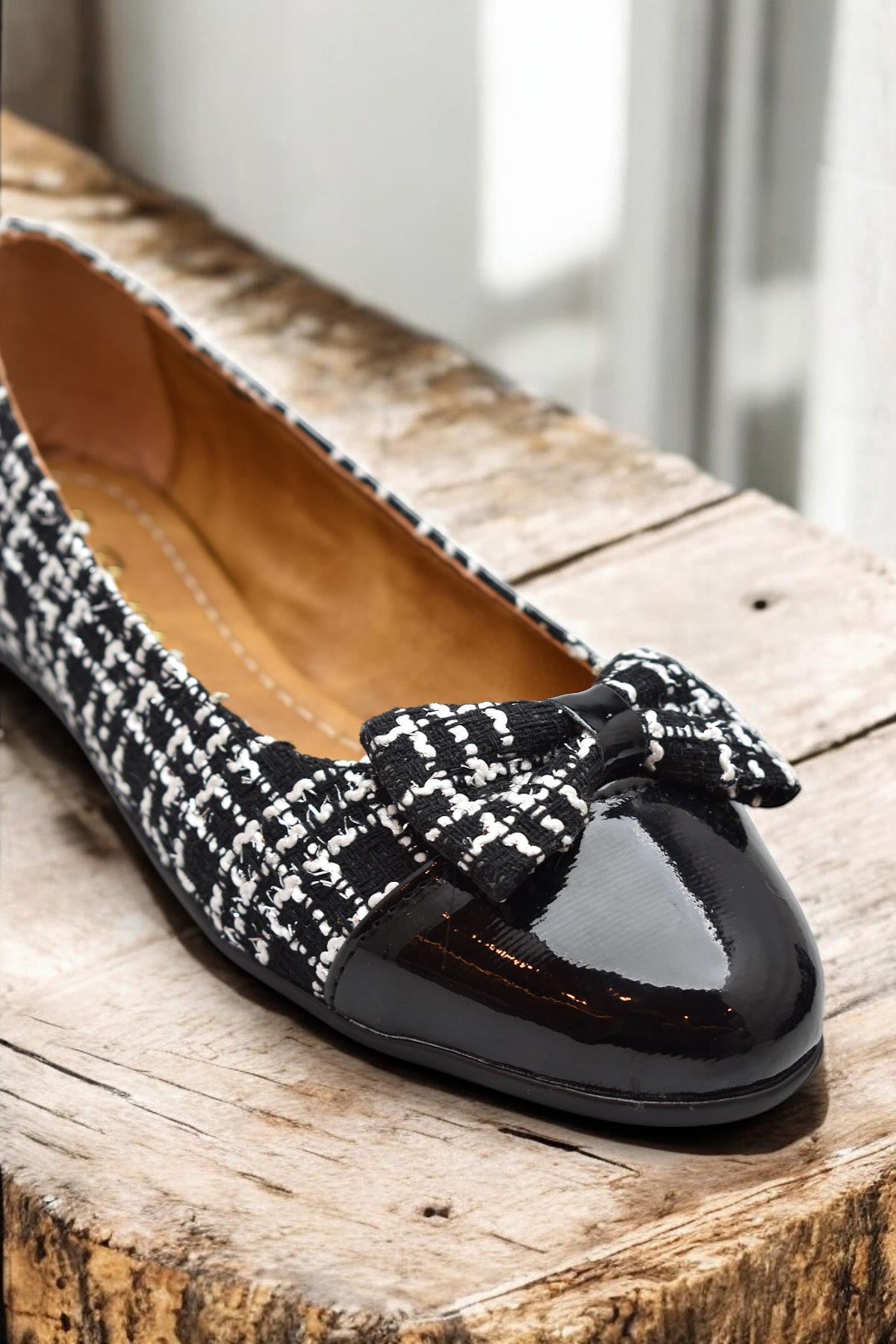 0893 Rahat Taban Günlük Kadın Babet Ayakkabı Nişan Düğün Abiye Kadın Klasik Ayakkabı - Görsel 7