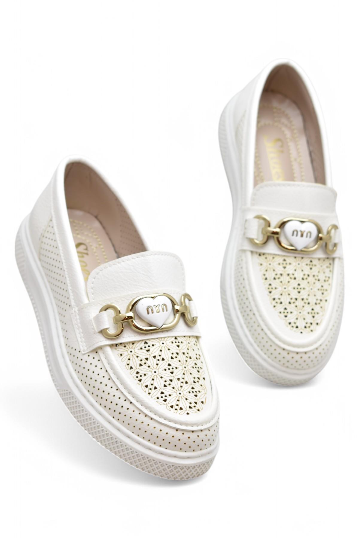 398 Rahat Taban Günlük Kadın Ayakkabı Tokalı Kadın Ayakkabı Laofer Oxfort Kadın Casual Ayakkabı - Görsel 5