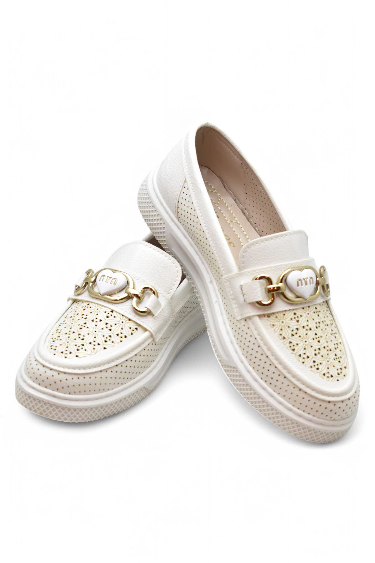 398 Rahat Taban Günlük Kadın Ayakkabı Tokalı Kadın Ayakkabı Laofer Oxfort Kadın Casual Ayakkabı - Görsel 8