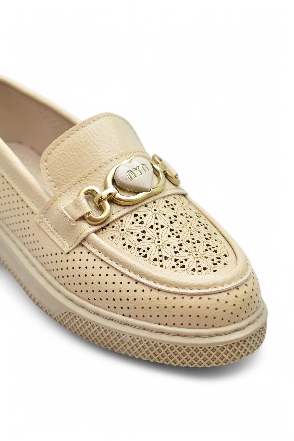 398 Rahat Taban Günlük Kadın Ayakkabı Tokalı Kadın Ayakkabı Laofer Oxfort Kadın Casual Ayakkabı - Görsel 7