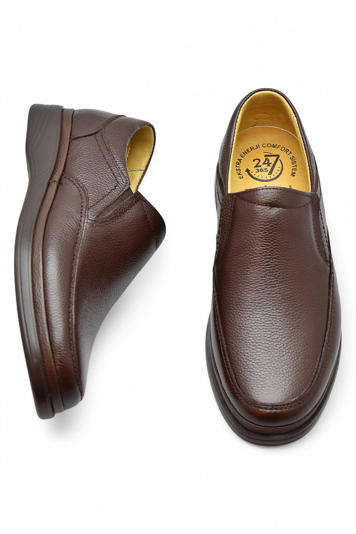 TAB8050 Ortopedik Taban Hakiki Deri Erkek Ayakkabı Mevsimlik Baba Ayakkabısı - Görsel 3