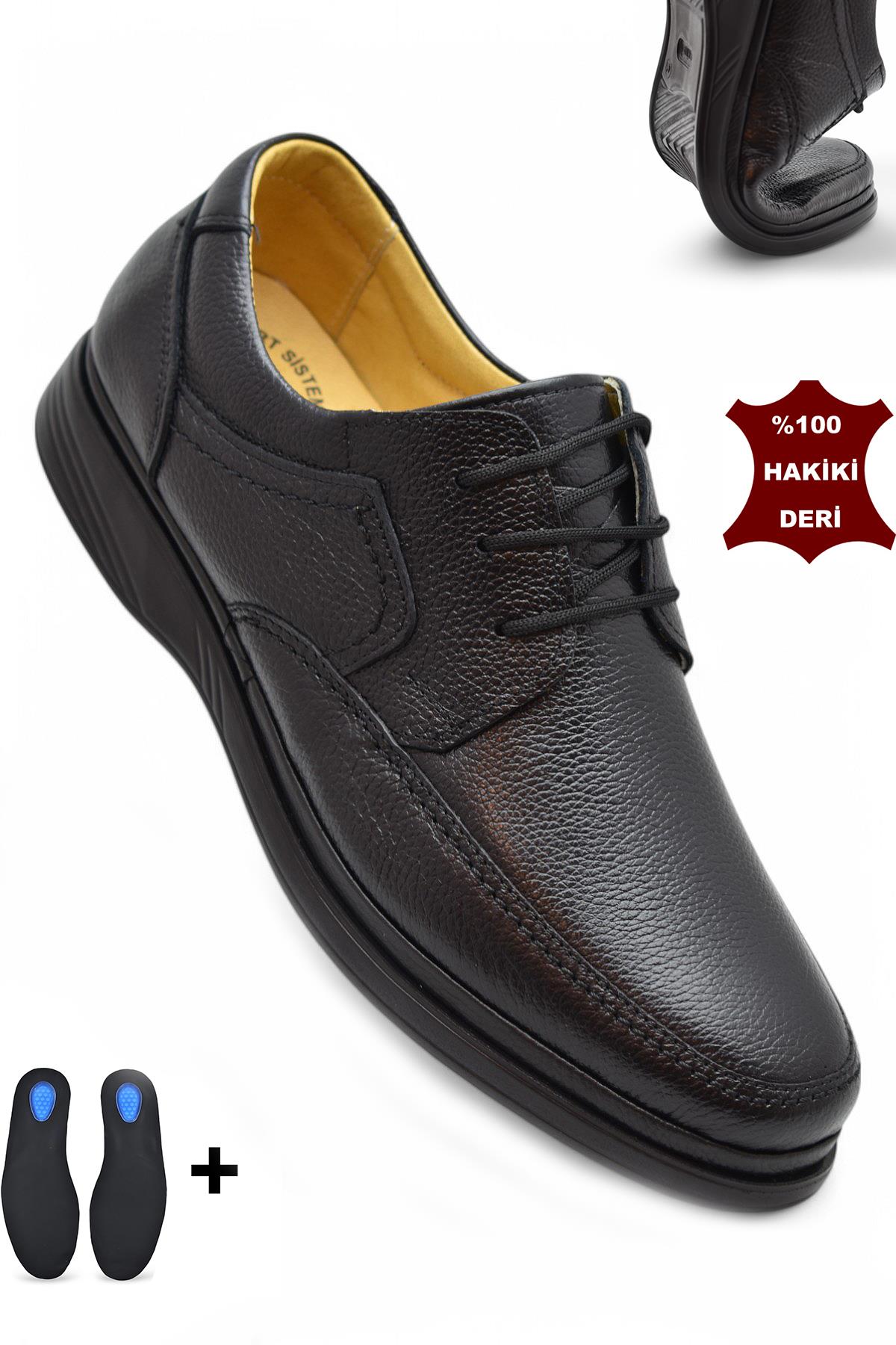 TAB8050 Ortopedik Taban Hakiki Deri Erkek Ayakkabı Mevsimlik Baba Ayakkabısı - Görsel 3