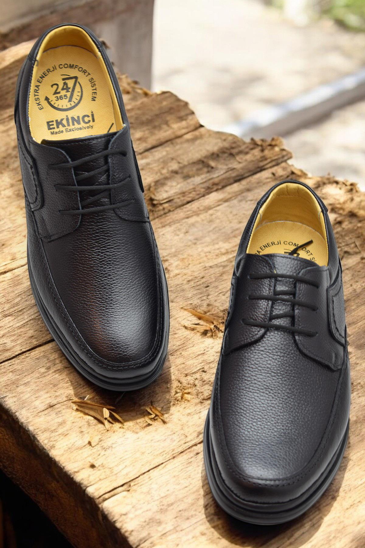 TAB8050 Ortopedik Taban Hakiki Deri Erkek Ayakkabı Mevsimlik Baba Ayakkabısı - Görsel 2