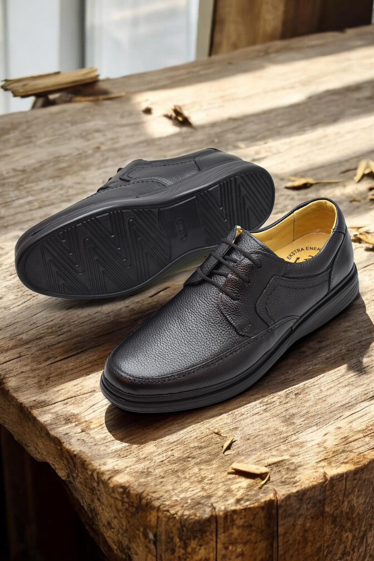 TAB8050 Ortopedik Taban Hakiki Deri Erkek Ayakkabı Mevsimlik Baba Ayakkabısı - Görsel 4