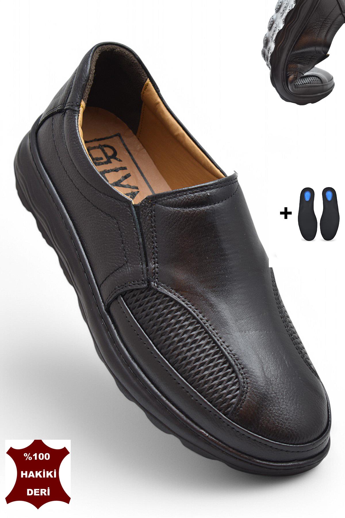 TAB5901 Tam Ortopedik Taban %100 Hakiki Deri Erkek Ayakkabı Hafif Eva Taban - Görsel 3