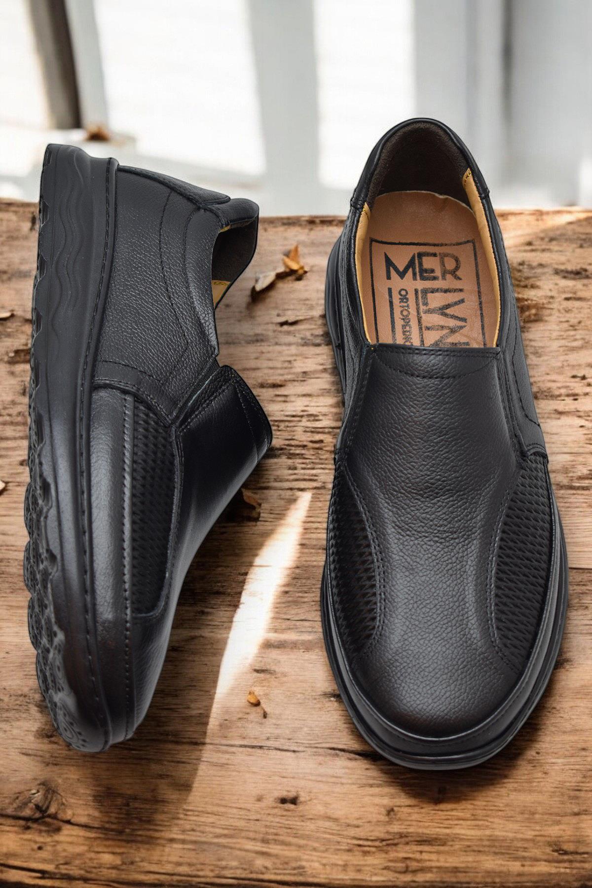 TAB5901 Tam Ortopedik Taban %100 Hakiki Deri Erkek Ayakkabı Hafif Eva Taban - Görsel 4