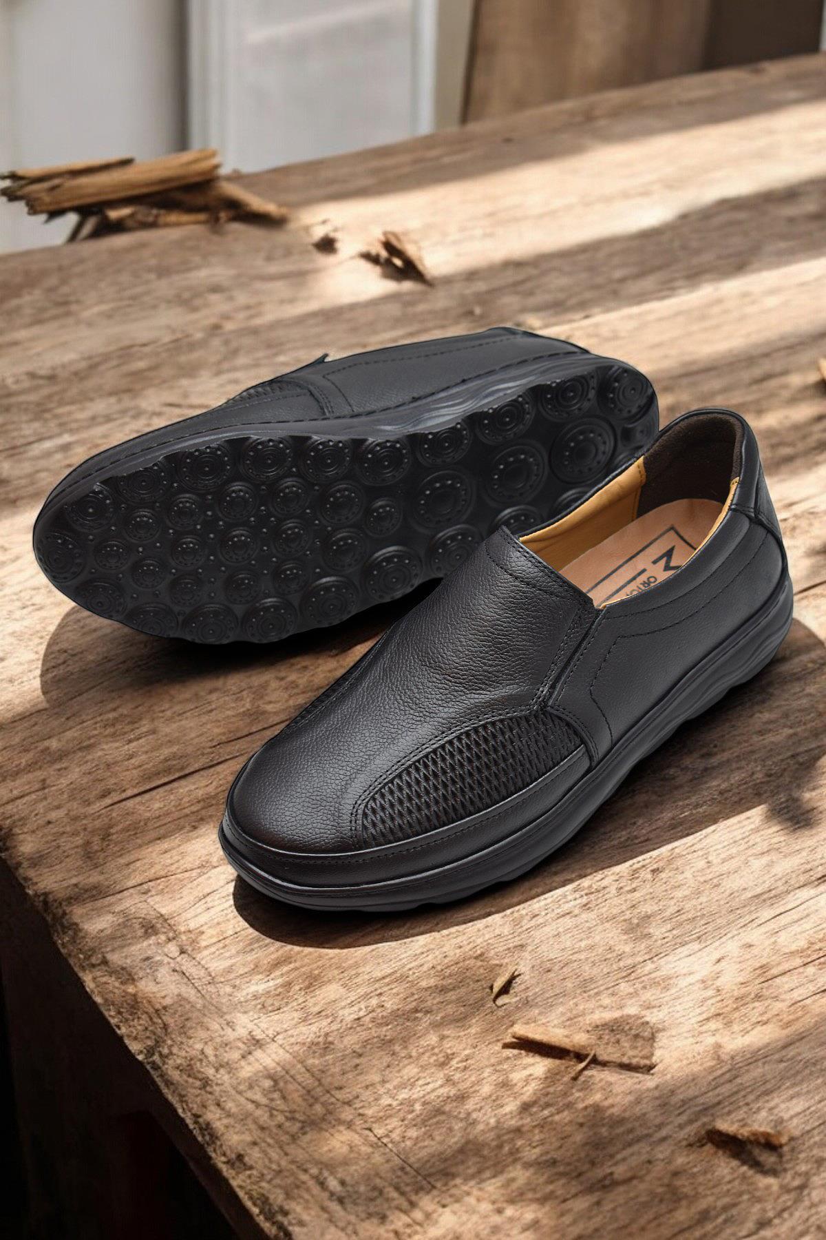 TAB5901 Tam Ortopedik Taban %100 Hakiki Deri Erkek Ayakkabı Hafif Eva Taban - Görsel 5