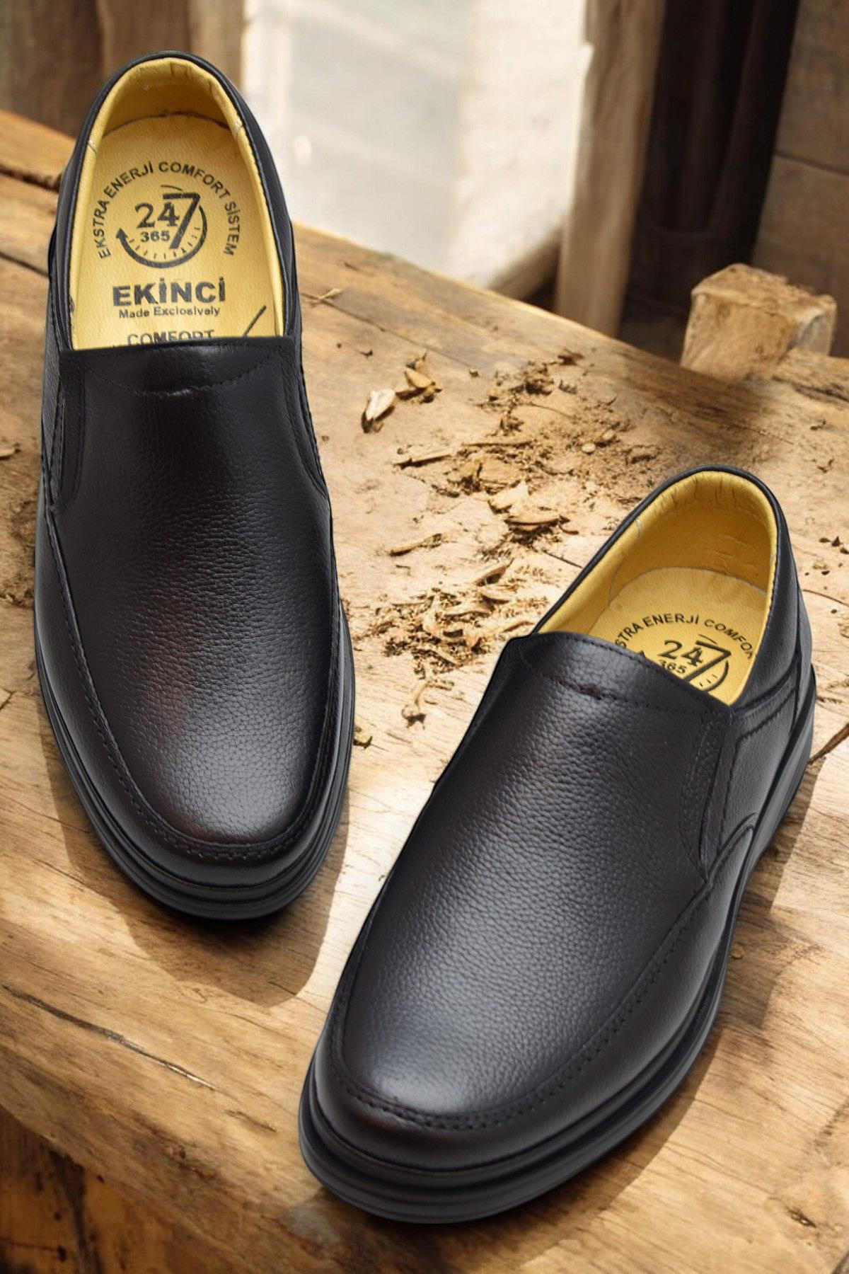 TAB8050 Ortopedik Taban Hakiki Deri Erkek Ayakkabı Mevsimlik Baba Ayakkabısı - Görsel 3