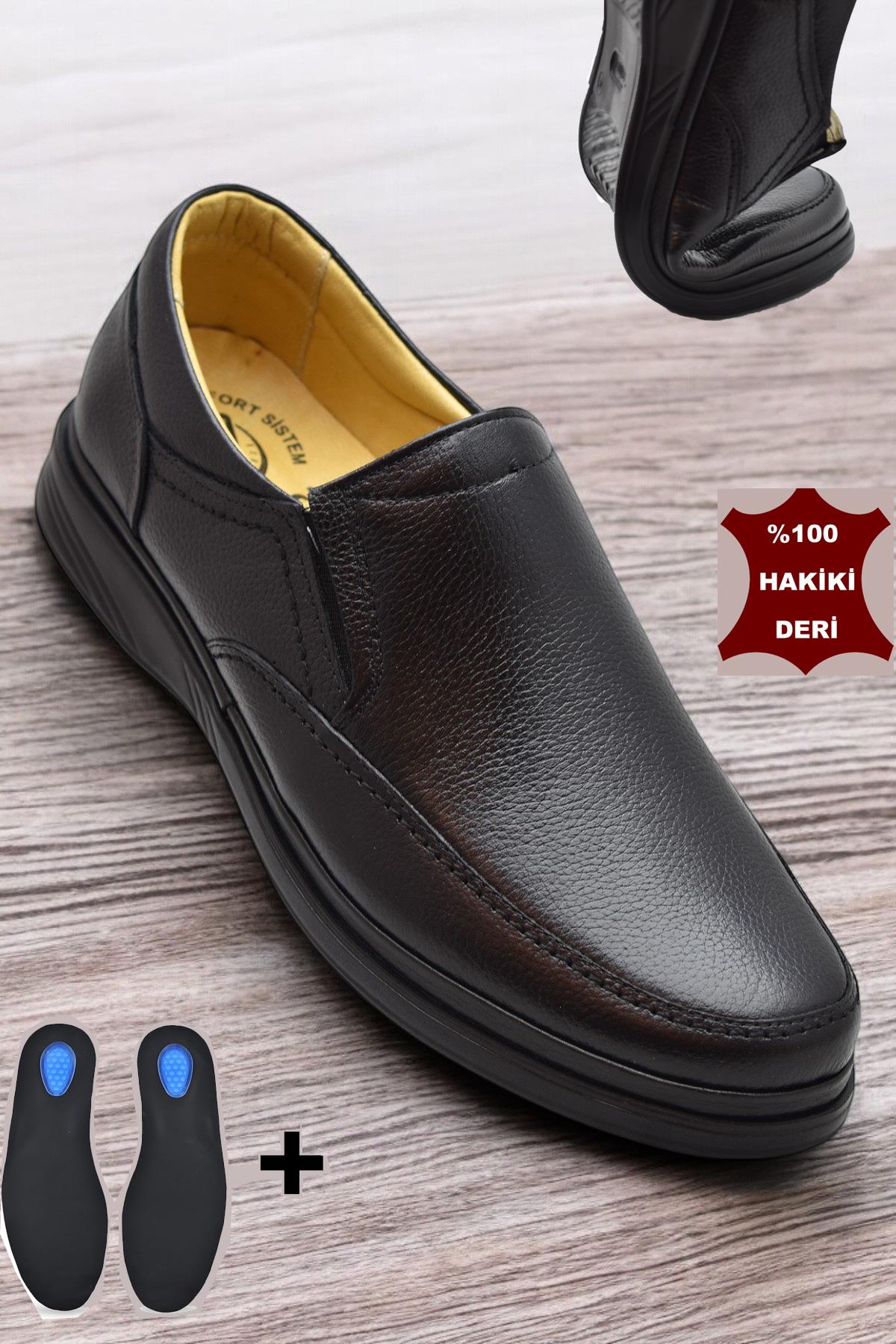 TAB8050 Ortopedik Taban Hakiki Deri Erkek Ayakkabı Mevsimlik Baba Ayakkabısı - Görsel 4